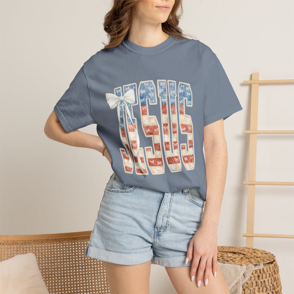 Jesus American Flag T-Shirt — Patriotic Christian Tee