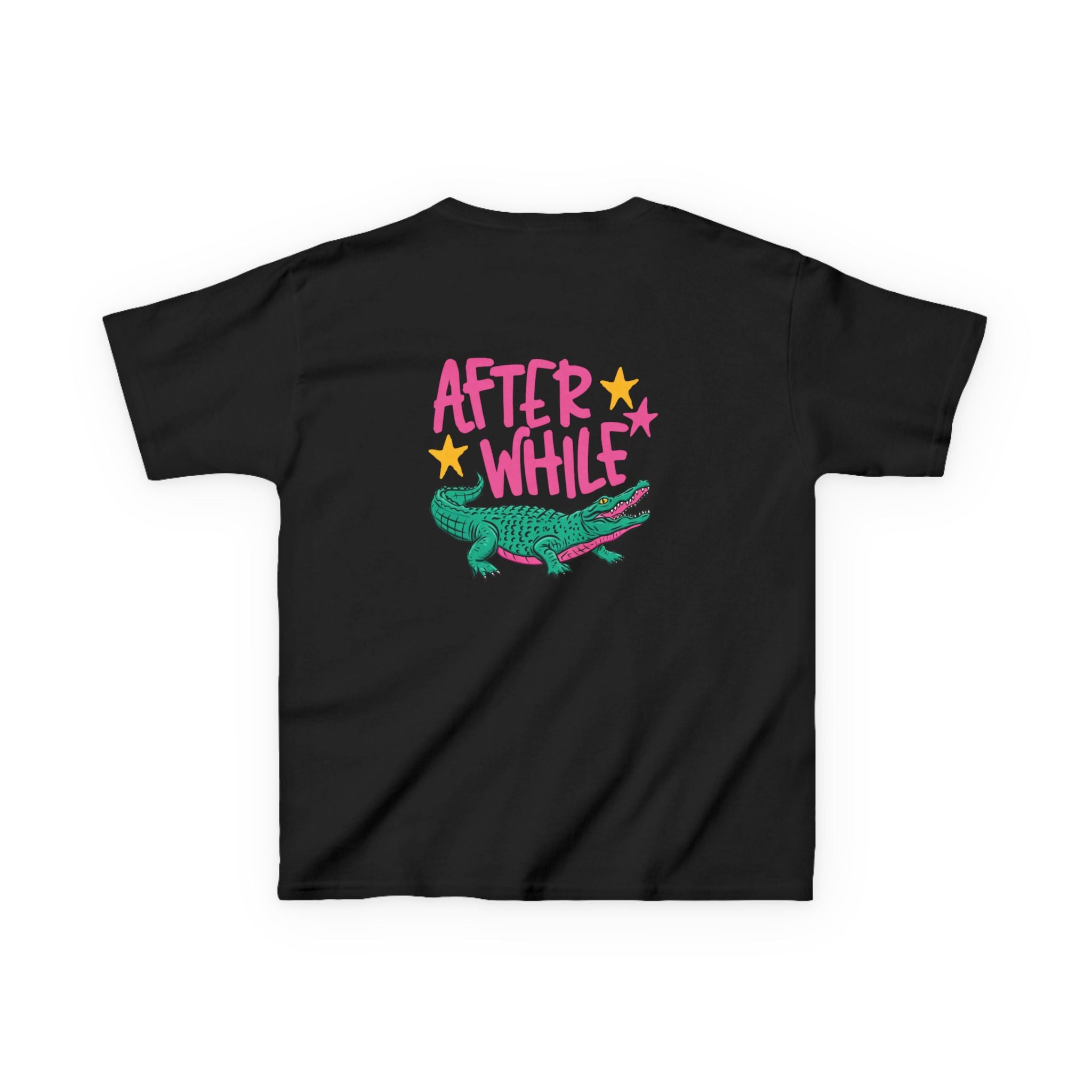 Kids Tee — Cute Crocodile Graphic “Later / After While” Youth T‑Shirt