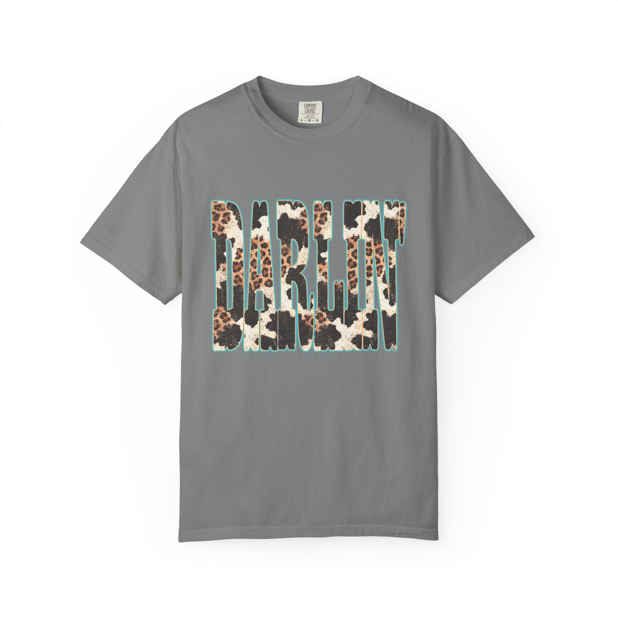 Darlin' Leopard Print T-Shirt — Women's Southern Cowgirl Graphic Tee