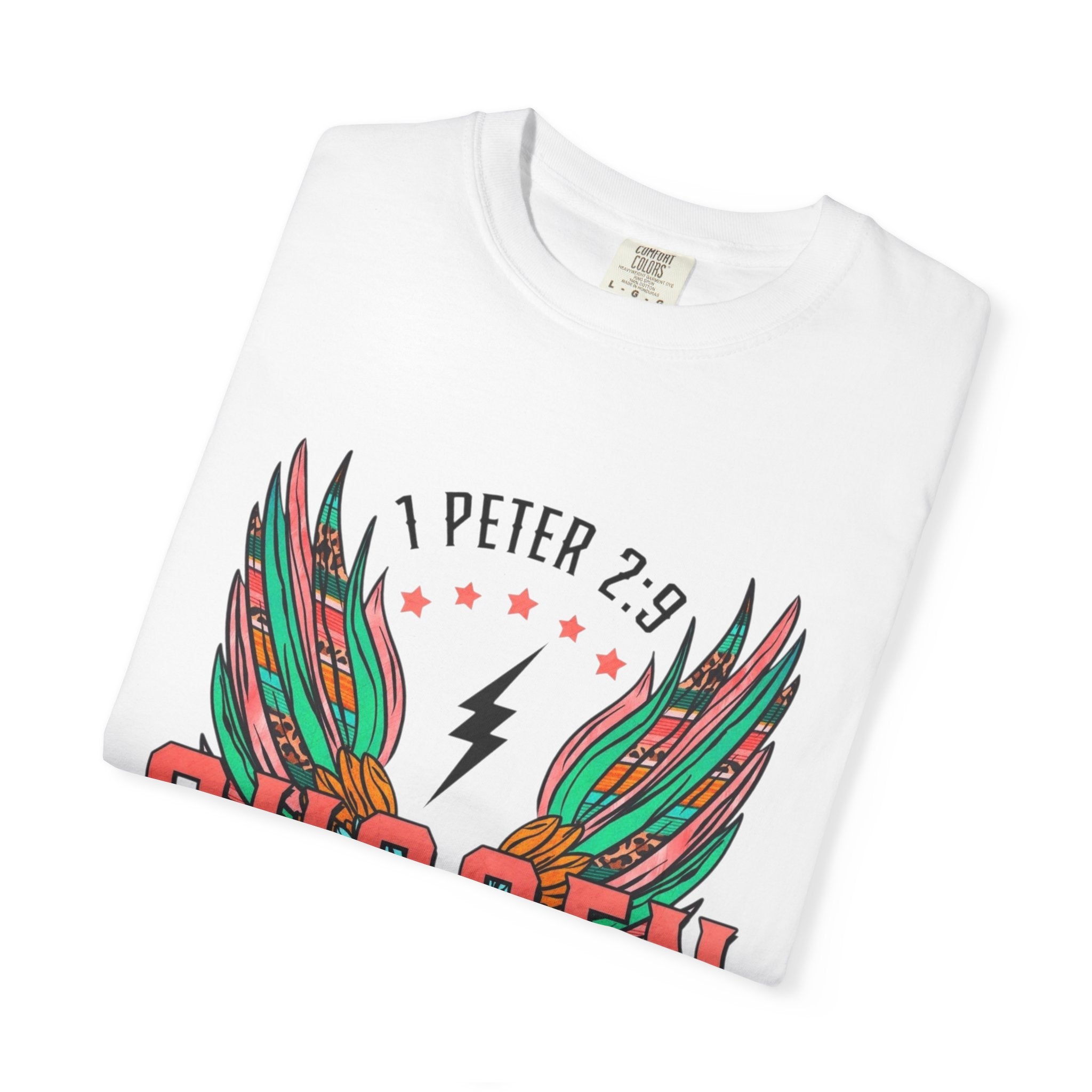 Chosen Wings T‑Shirt — 1 Peter 2:9 Inspirational Christian Tee