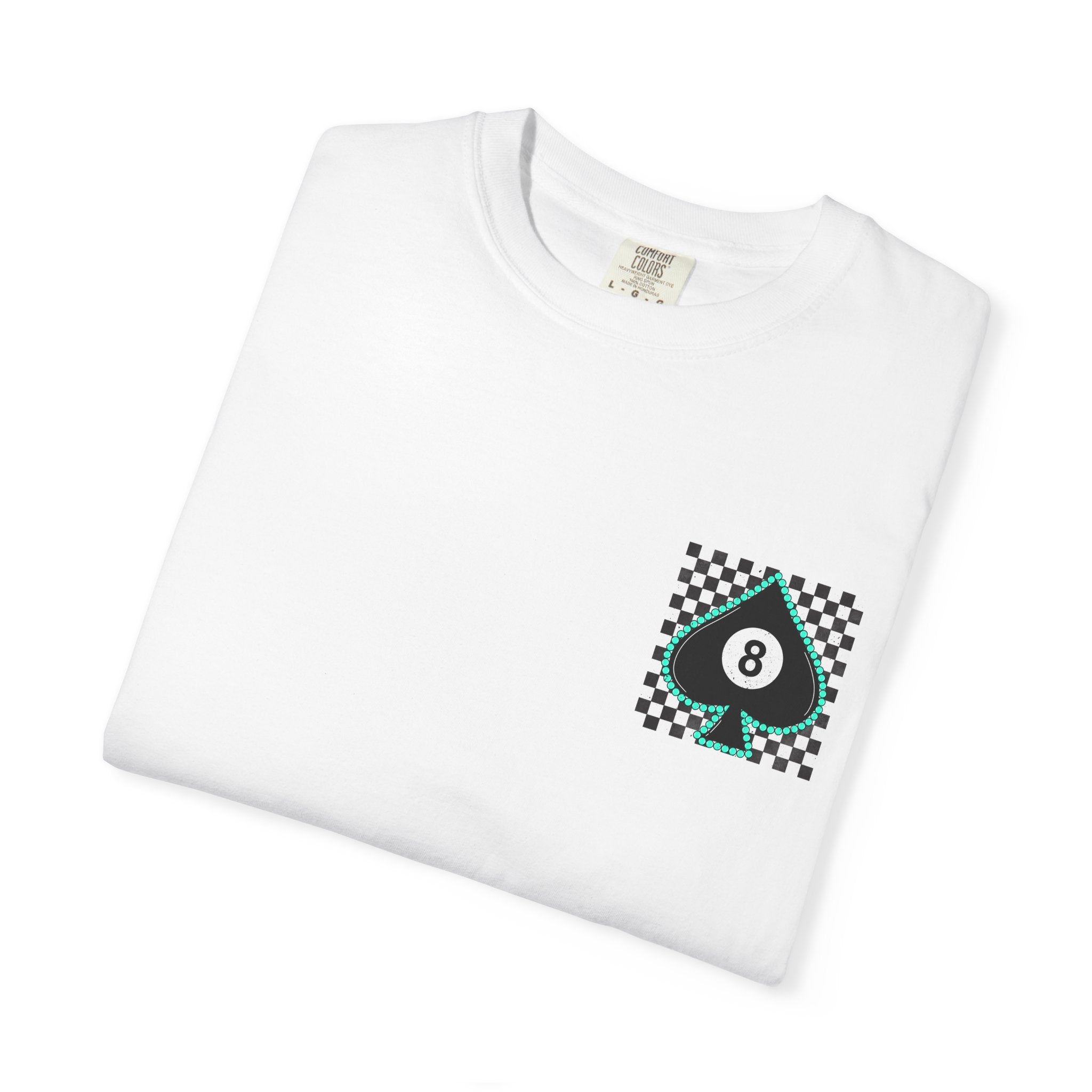 8-Ball Spade Checkerboard T-Shirt