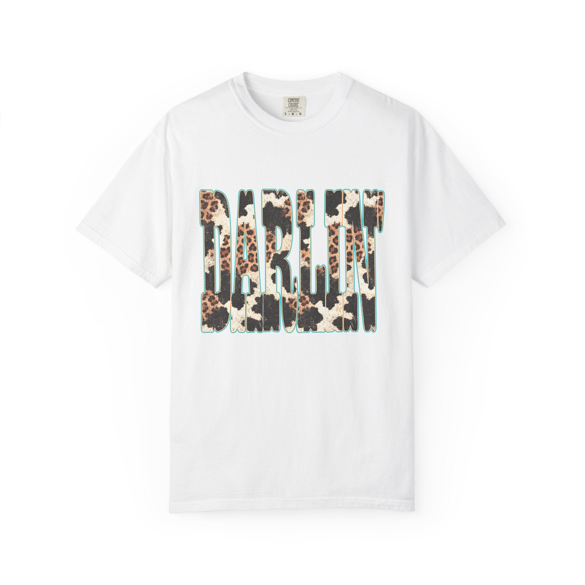 Darlin' Leopard Print T-Shirt — Women's Southern Cowgirl Graphic Tee