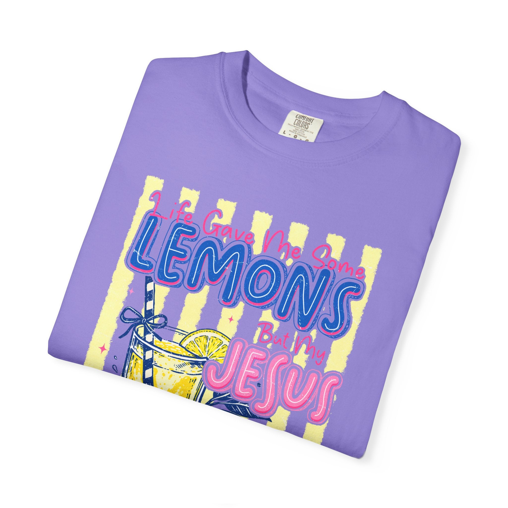 Lemons Into Lemonade Christian T‑Shirt — "When Life Gives You Lemons, Trust Jesus"