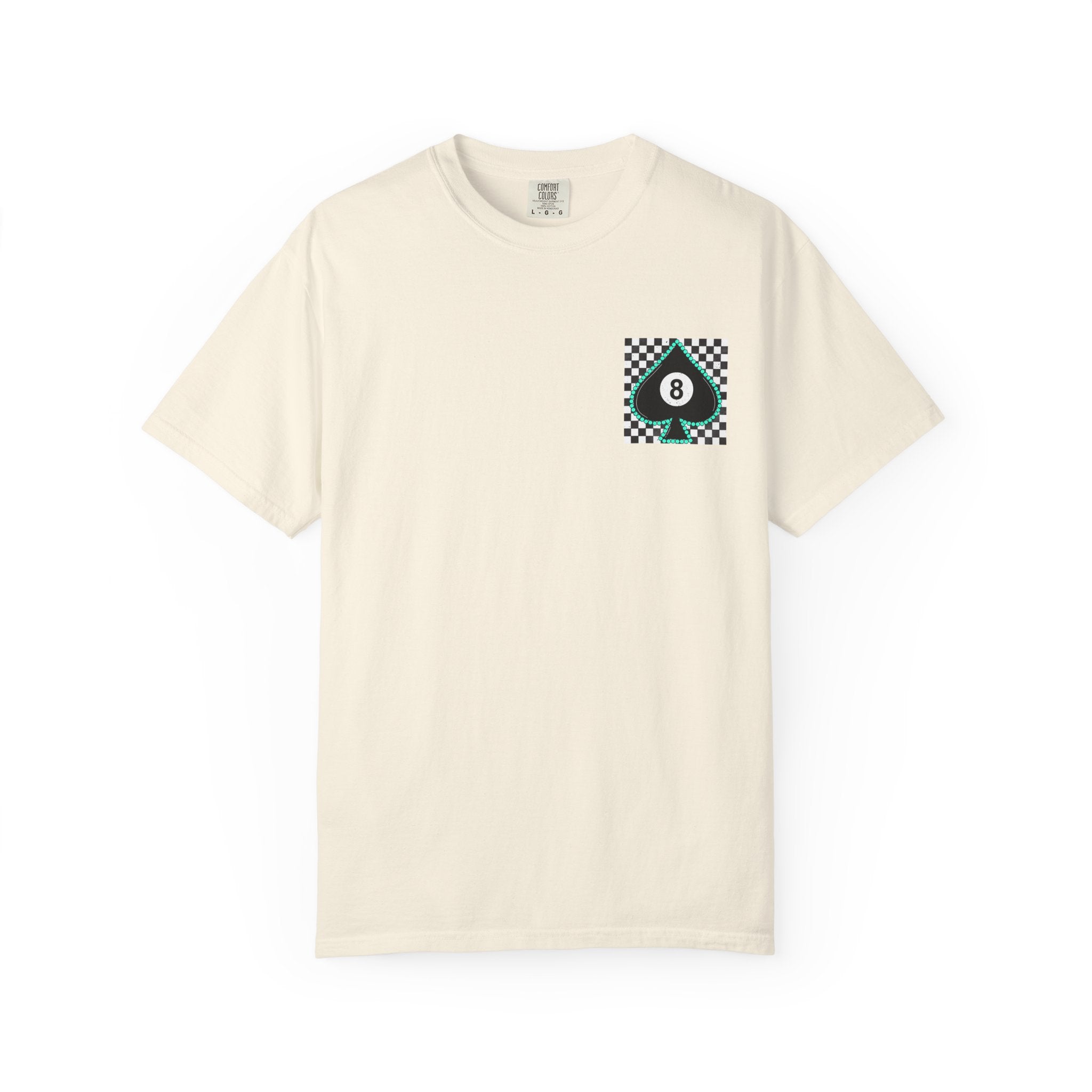 8-Ball Spade Checkerboard T-Shirt