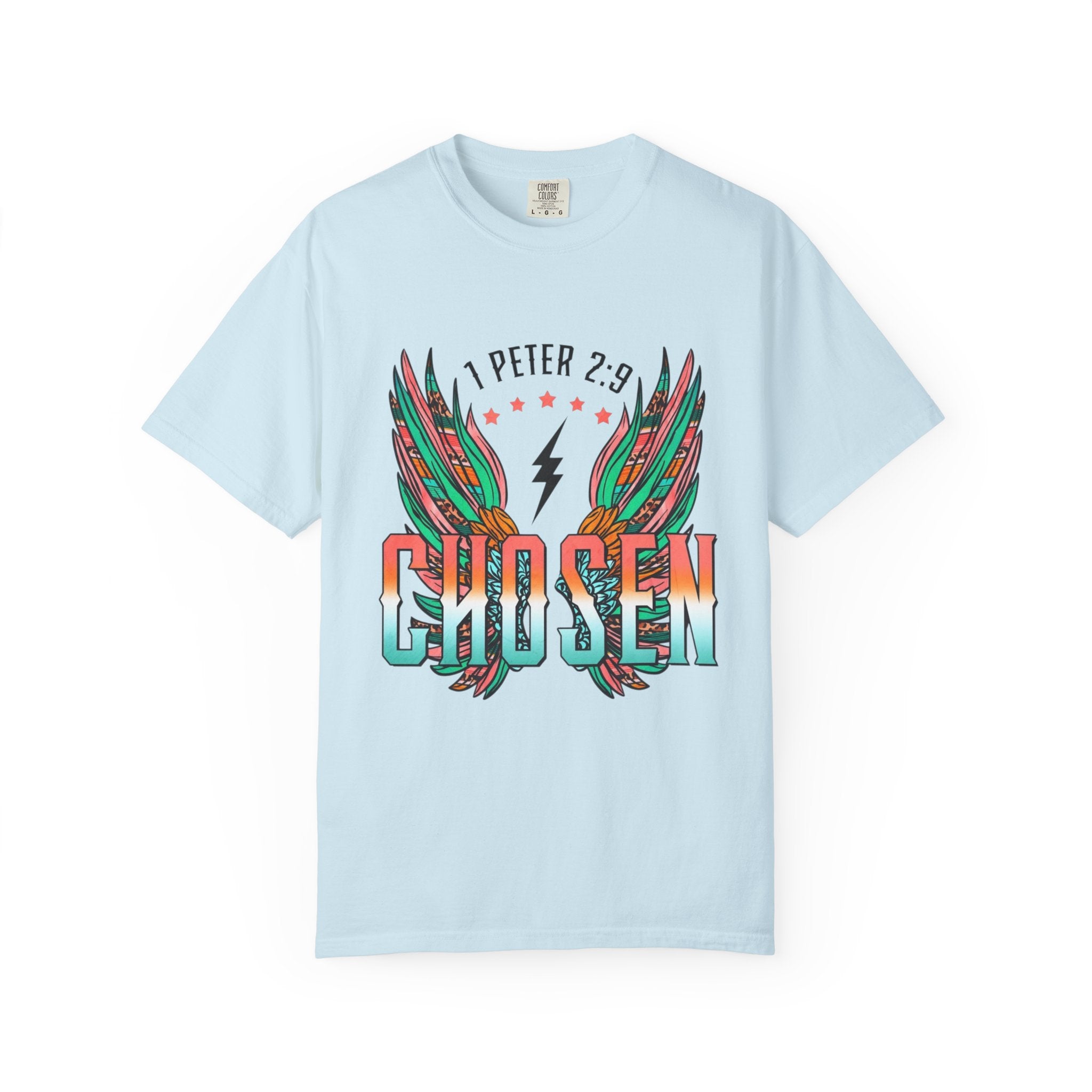 Chosen Wings T‑Shirt — 1 Peter 2:9 Inspirational Christian Tee