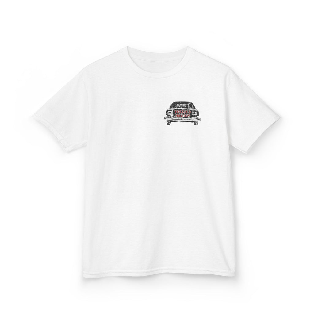 Kids T‑Shirt - 'Twisted Mayhem' Vintage Car Graphic Tee