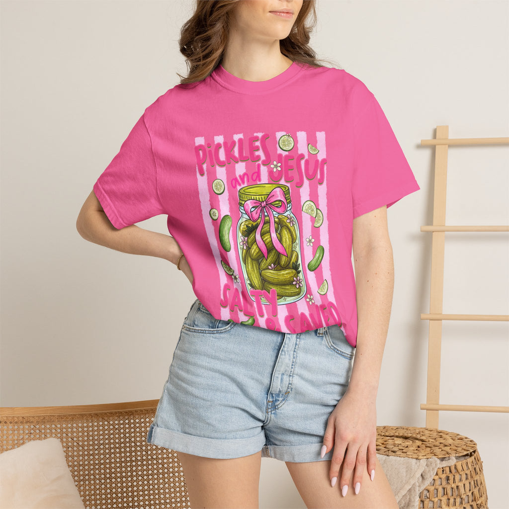 Pickles and Jesus 'Salty & Saved' T-Shirt