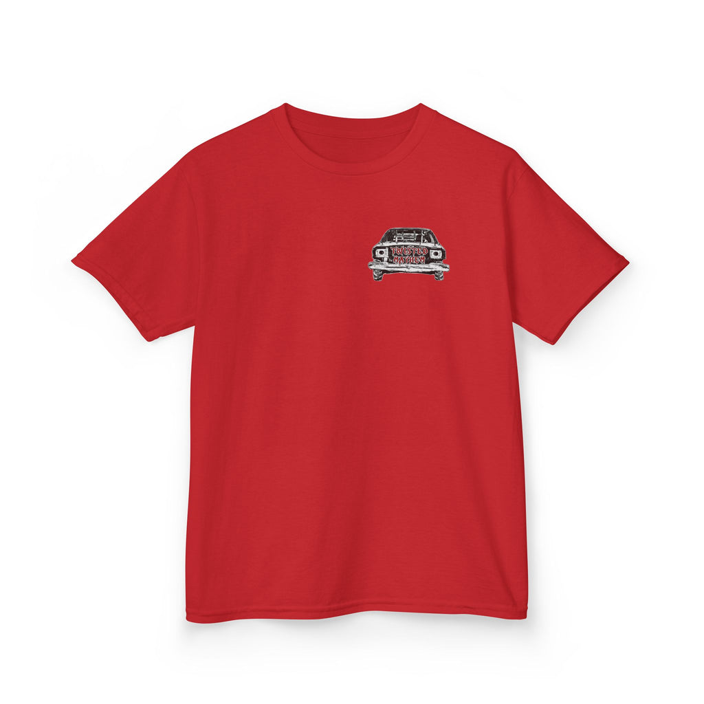 Kids T‑Shirt - 'Twisted Mayhem' Vintage Car Graphic Tee