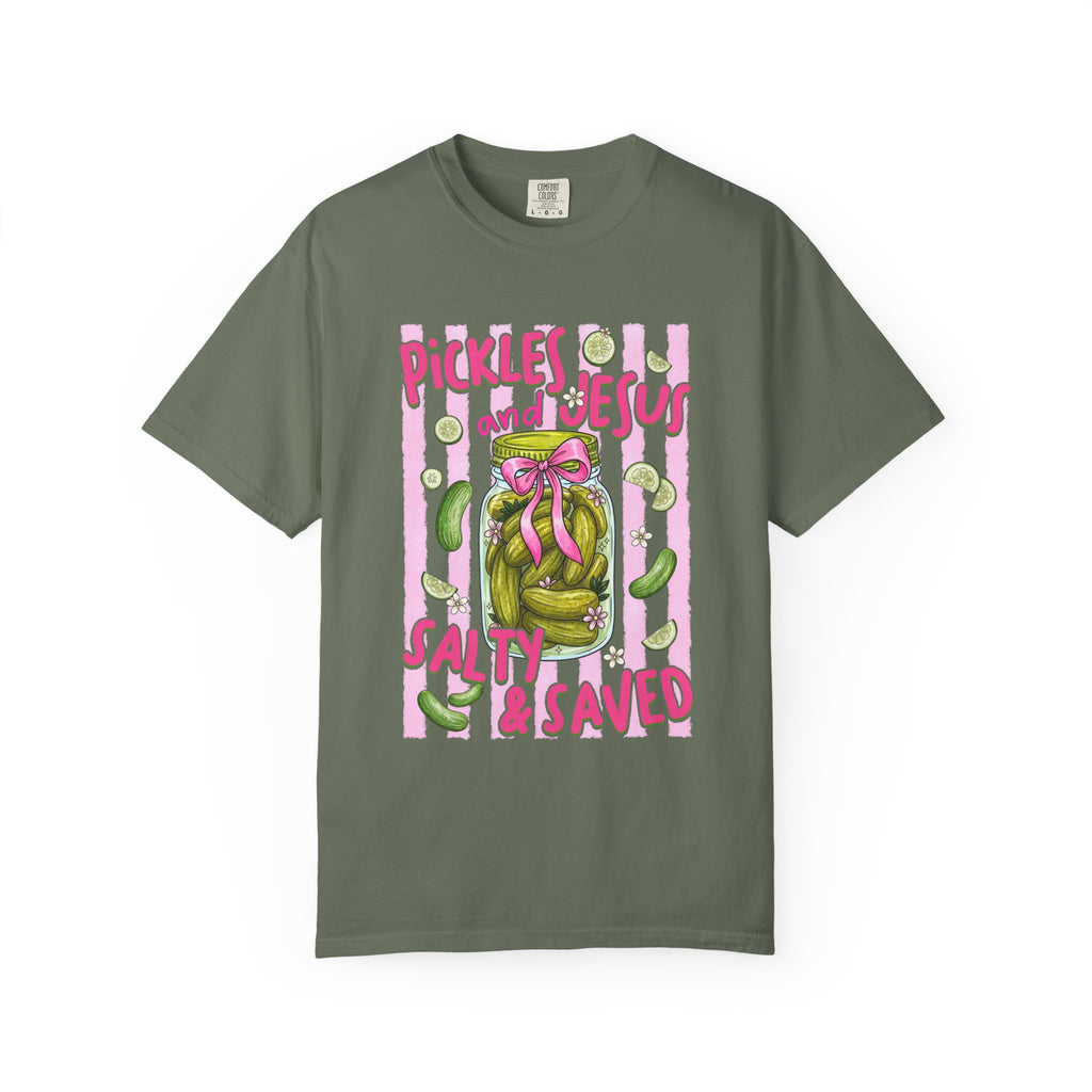 Pickles and Jesus 'Salty & Saved' T-Shirt