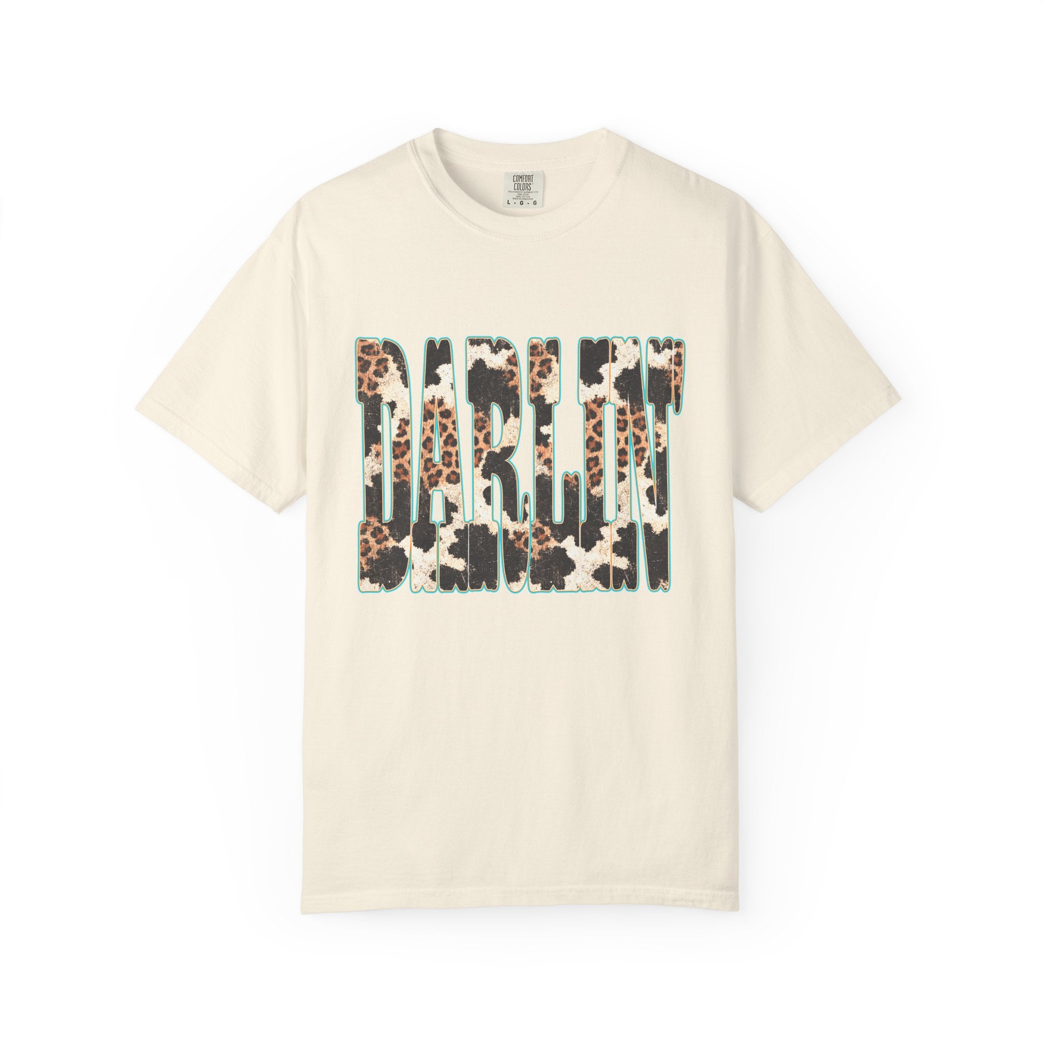 Darlin' Leopard Print T-Shirt — Women's Southern Cowgirl Graphic Tee