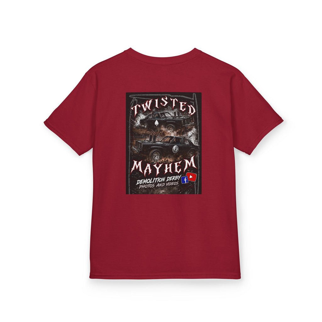 Kids T‑Shirt - 'Twisted Mayhem' Vintage Car Graphic Tee