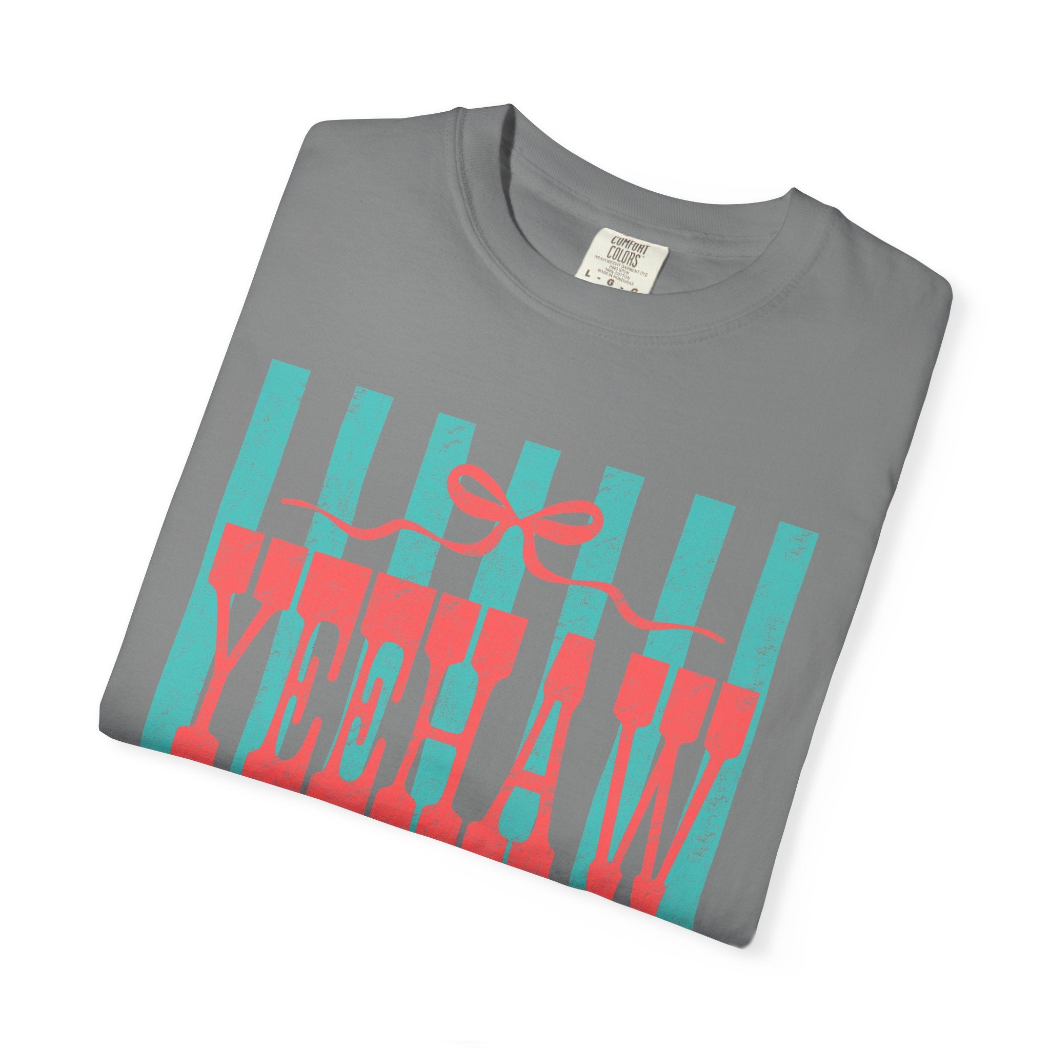 Yeehaw & Amen Graphic T-Shirt — Western Stripes Cowboy Faith Tee