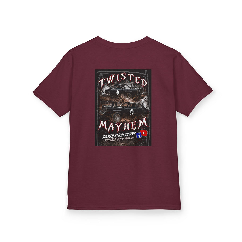 Kids T‑Shirt - 'Twisted Mayhem' Vintage Car Graphic Tee