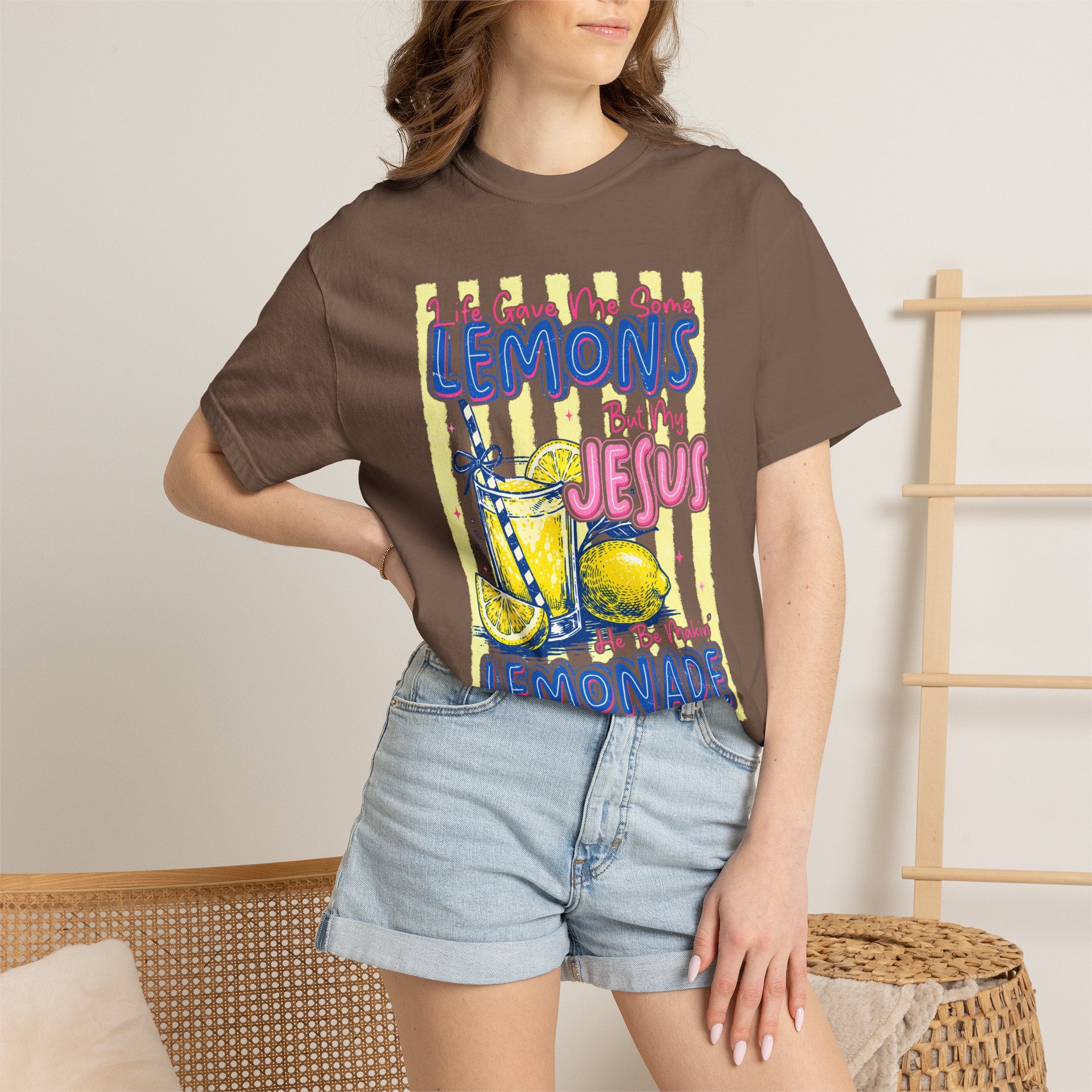 Lemons Into Lemonade Christian T‑Shirt — "When Life Gives You Lemons, Trust Jesus"