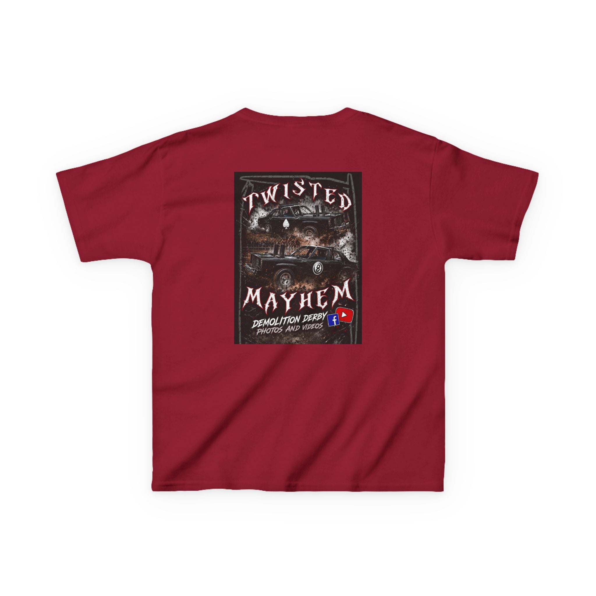 Kids T‑Shirt - 'Twisted Mayhem' Vintage Car Graphic Tee