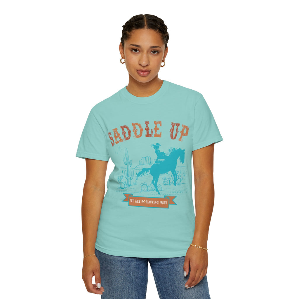 Saddle Up Cowboy Graphic T-Shirt — 'Saddle Up' Western Rodeo Tee