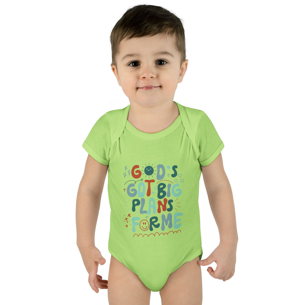 Boys God’s Got Big Plans For Me Infant Bodysuit