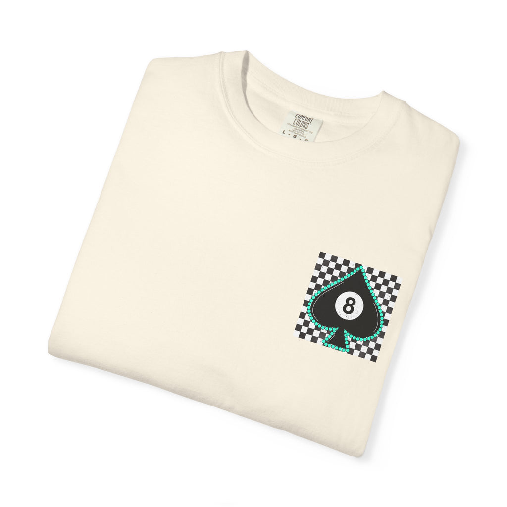 8-Ball Spade Checkerboard T-Shirt