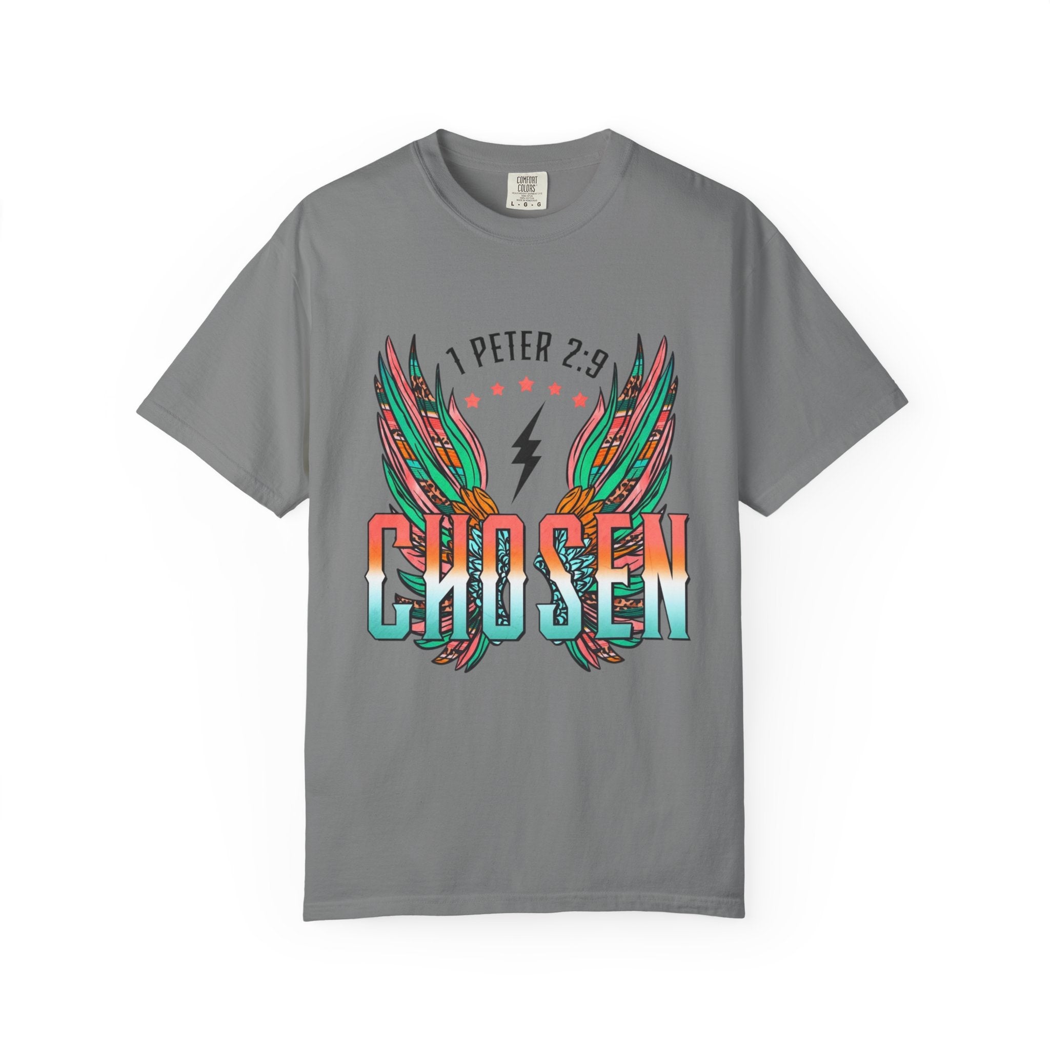Chosen Wings T‑Shirt — 1 Peter 2:9 Inspirational Christian Tee