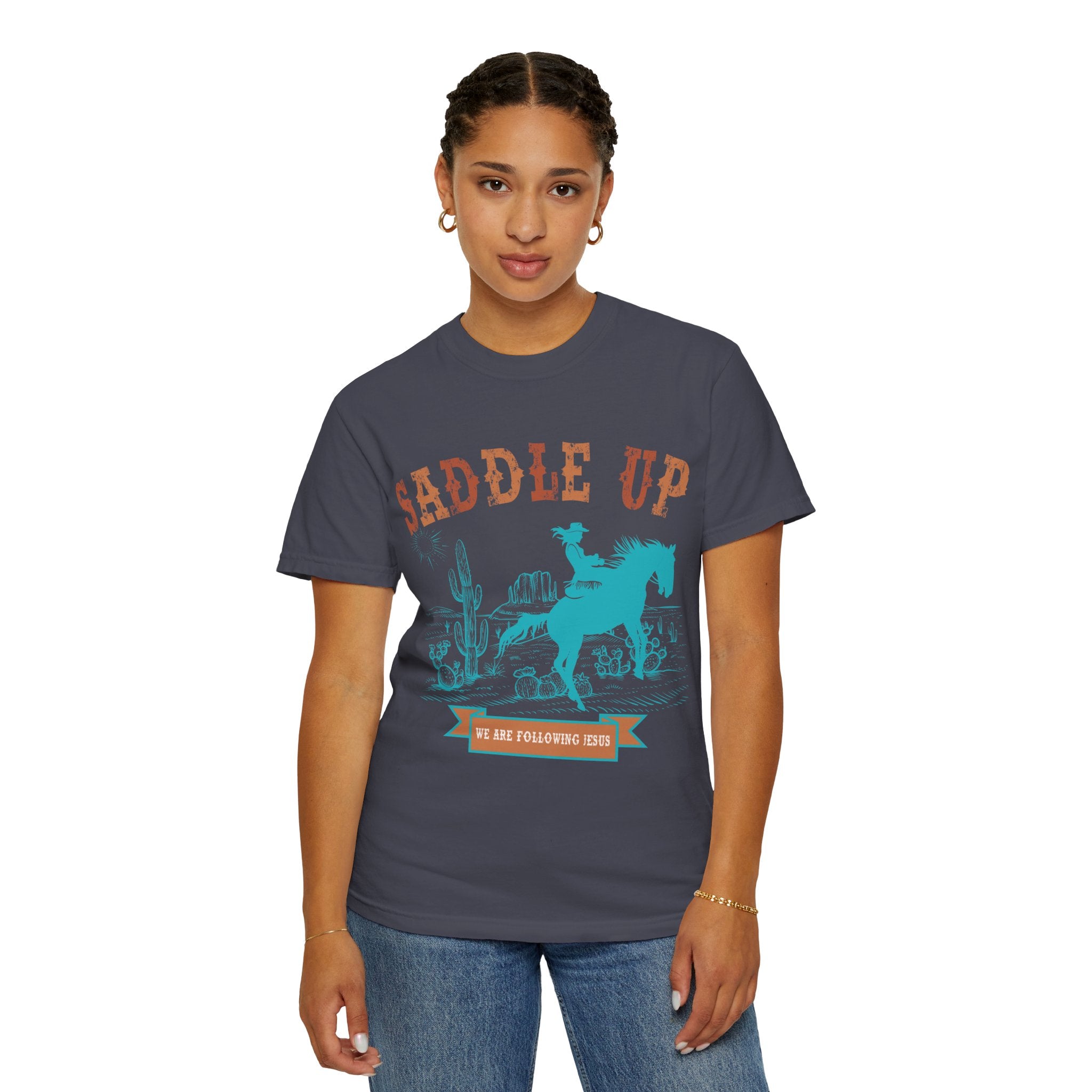 Saddle Up Cowboy Graphic T-Shirt — 'Saddle Up' Western Rodeo Tee
