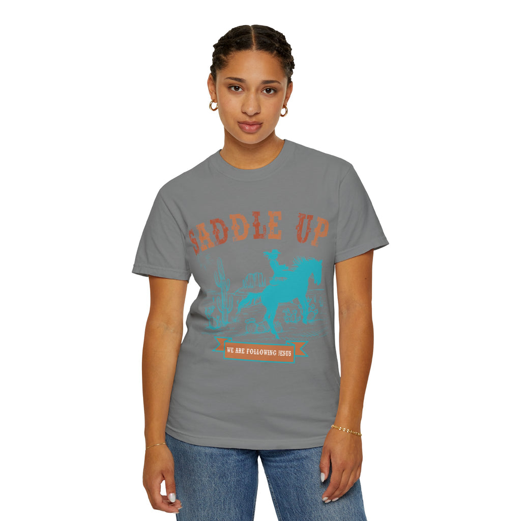 Saddle Up Cowboy Graphic T-Shirt — 'Saddle Up' Western Rodeo Tee