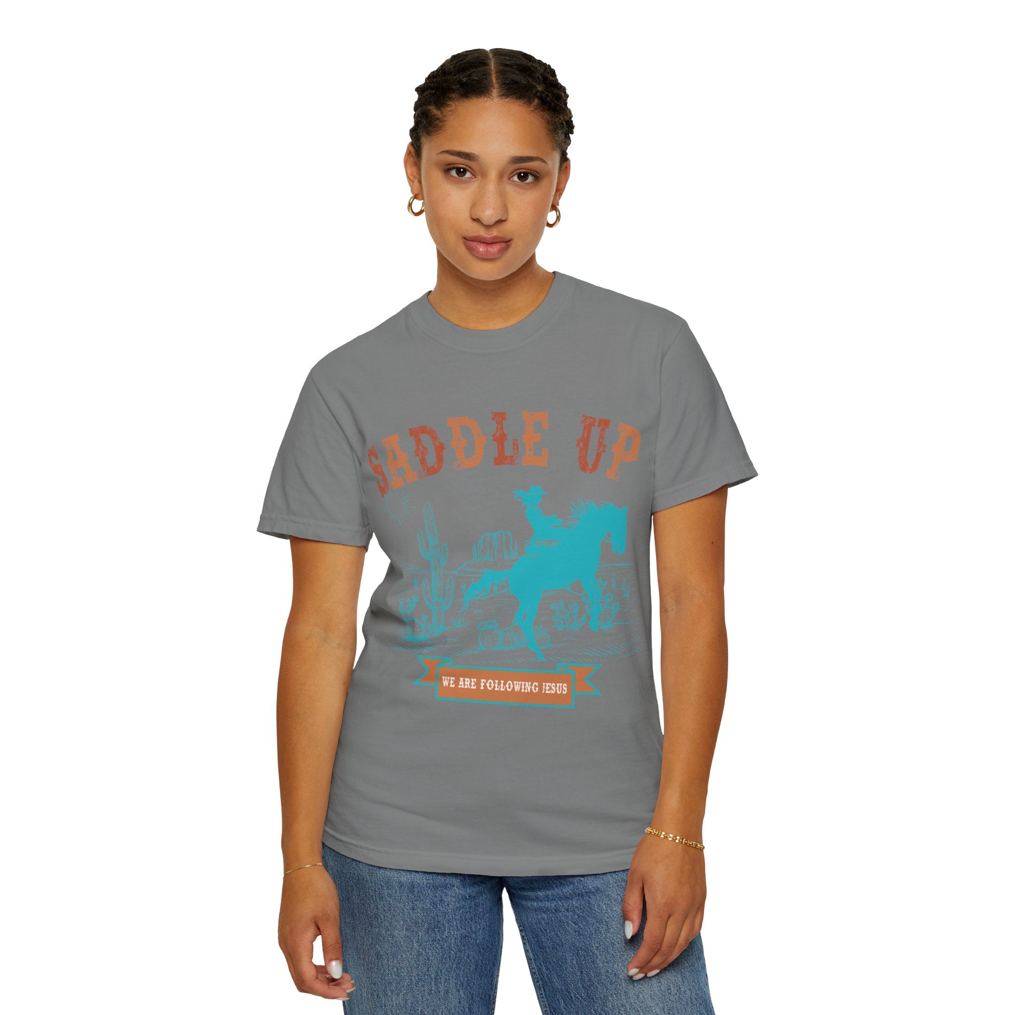 Saddle Up Cowboy Graphic T-Shirt — 'Saddle Up' Western Rodeo Tee
