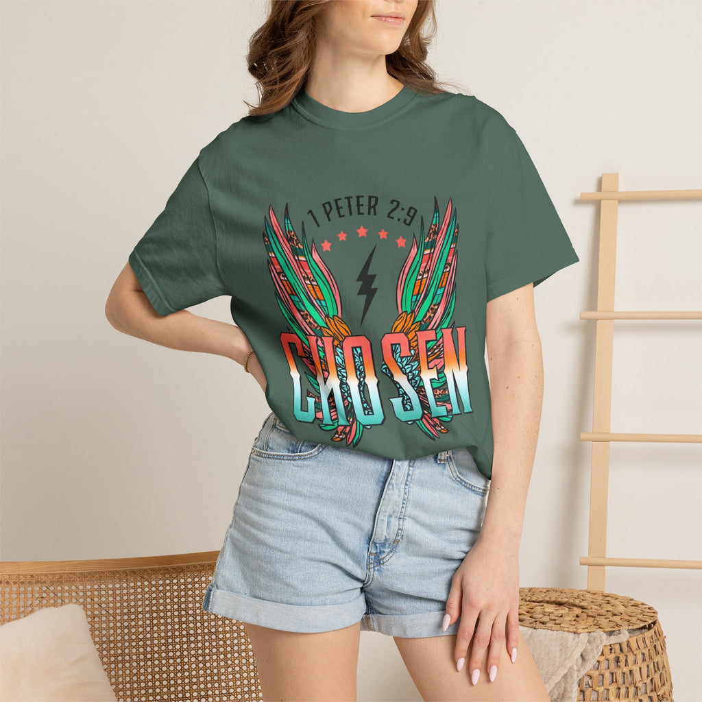Chosen Wings T‑Shirt — 1 Peter 2:9 Inspirational Christian Tee