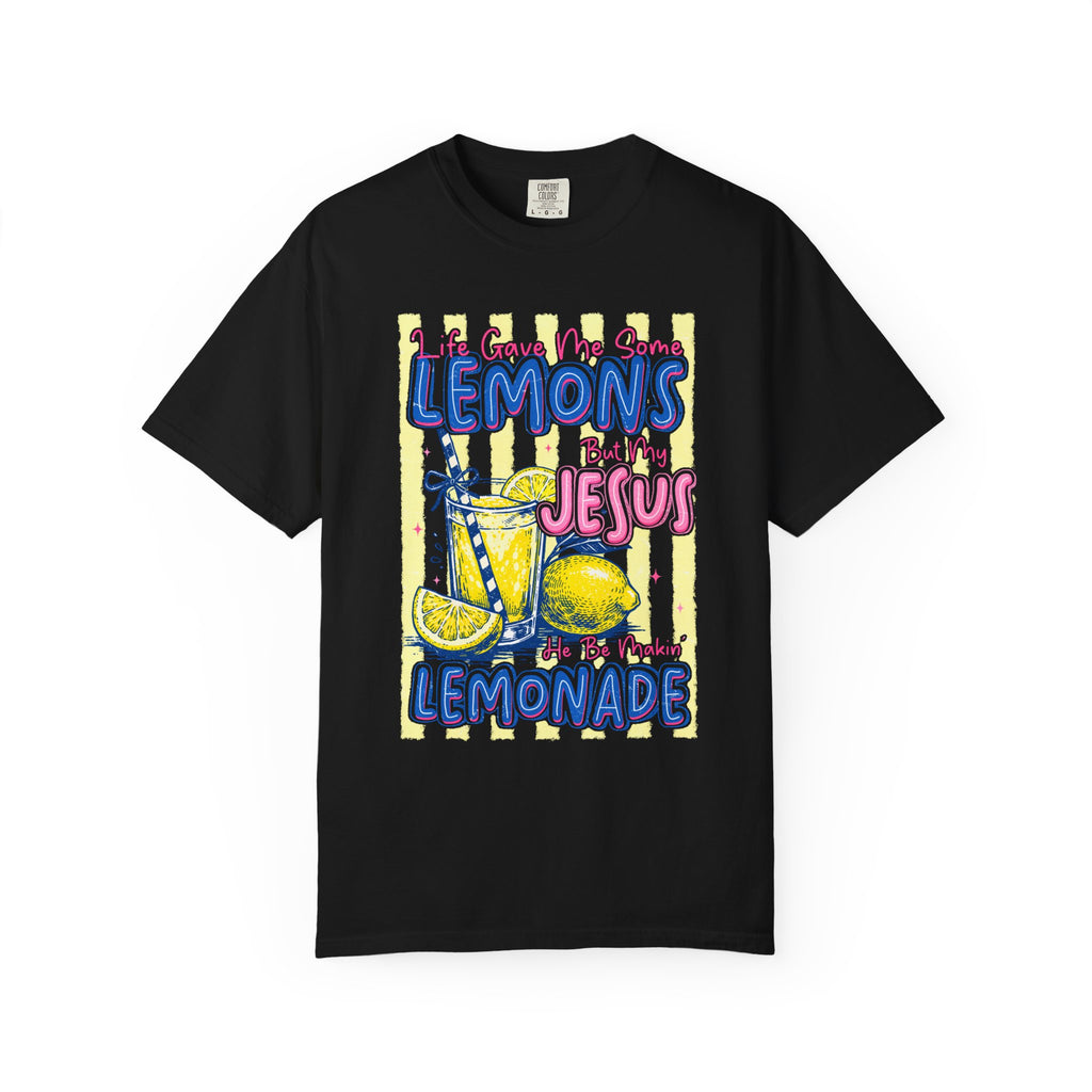 Lemons Into Lemonade Christian T‑Shirt — "When Life Gives You Lemons, Trust Jesus"