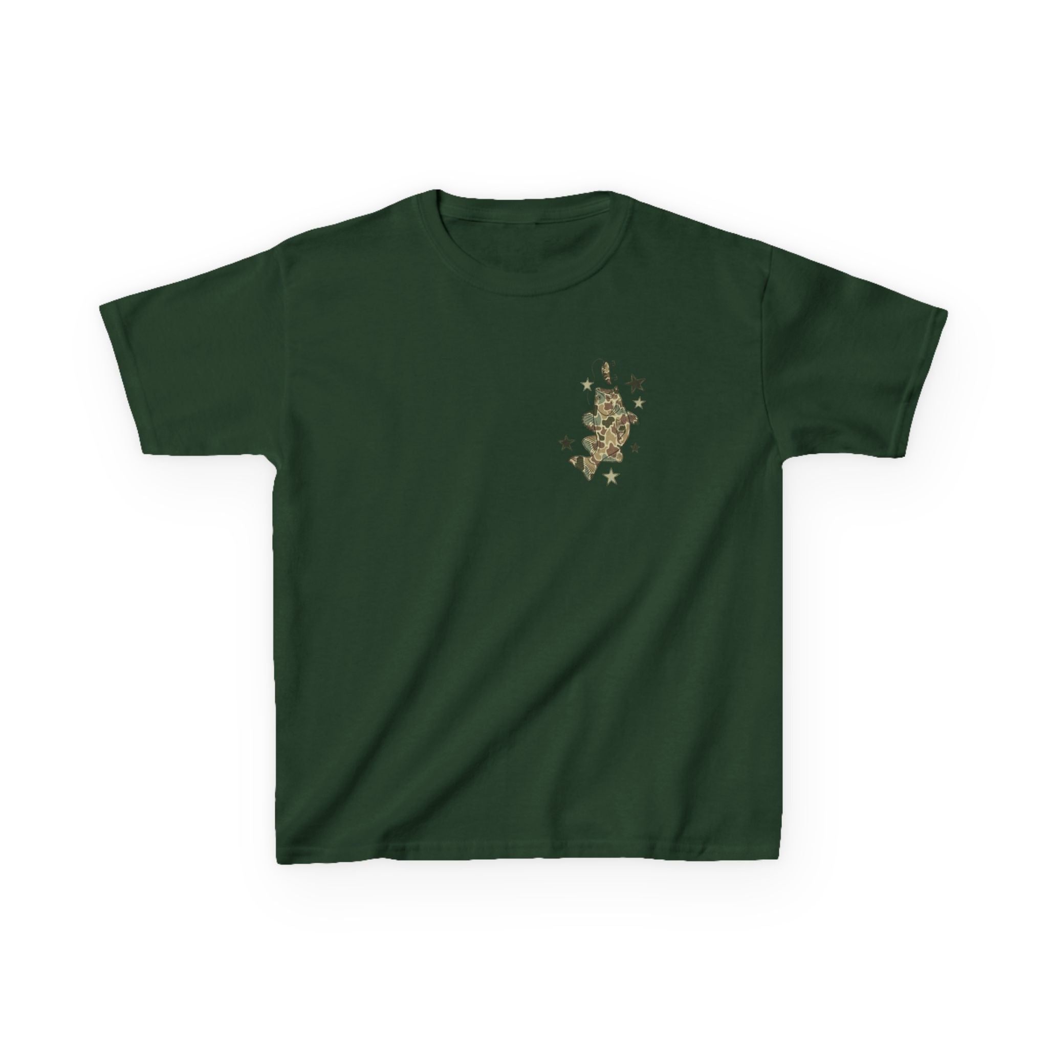 Kids Tee — "Catch Ya Later" Camo Shark Graphic