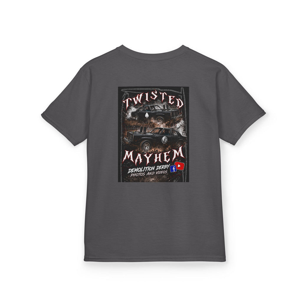 Kids T‑Shirt - 'Twisted Mayhem' Vintage Car Graphic Tee