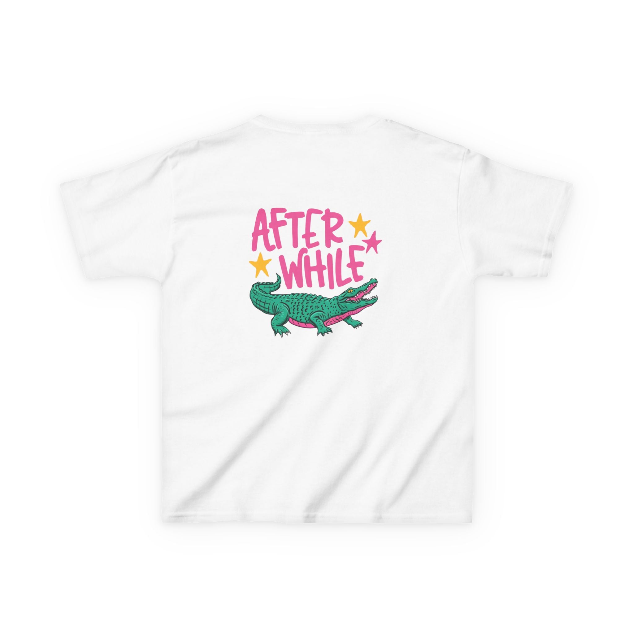 Kids Tee — Cute Crocodile Graphic “Later / After While” Youth T‑Shirt