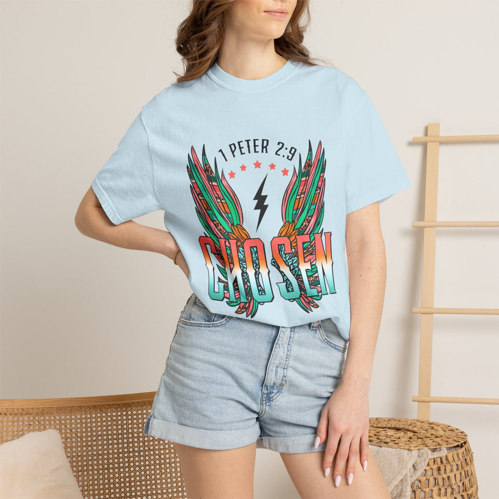 Chosen Wings T‑Shirt — 1 Peter 2:9 Inspirational Christian Tee