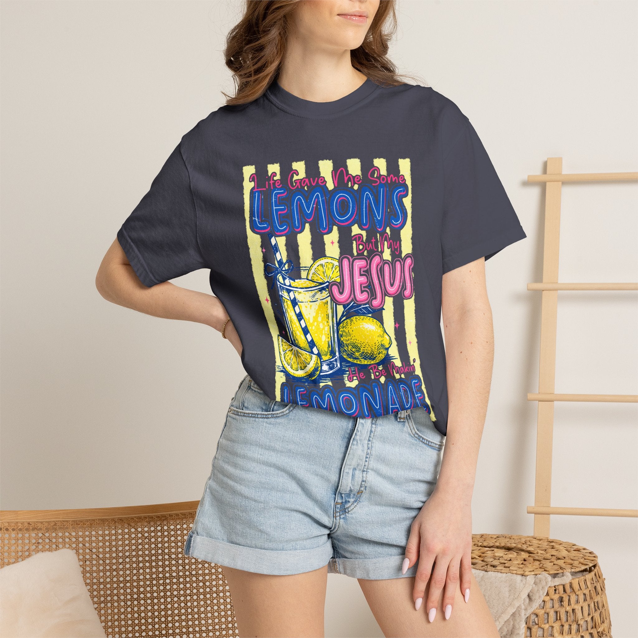 Lemons Into Lemonade Christian T‑Shirt — "When Life Gives You Lemons, Trust Jesus"