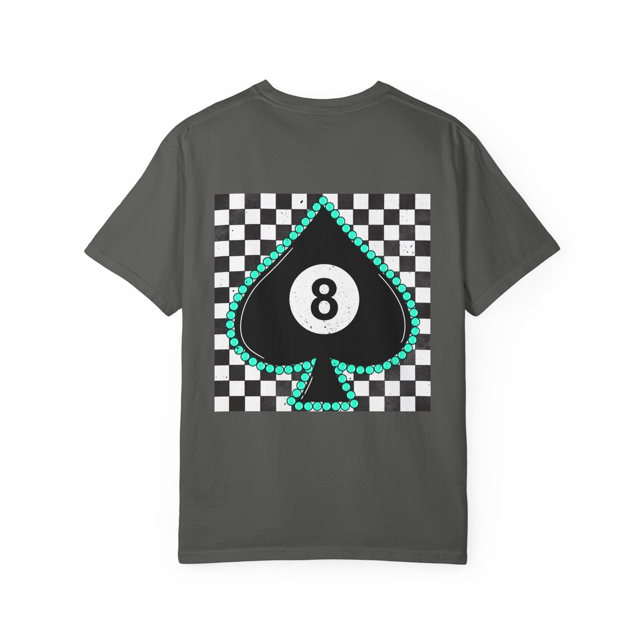 8-Ball Spade Checkerboard T-Shirt