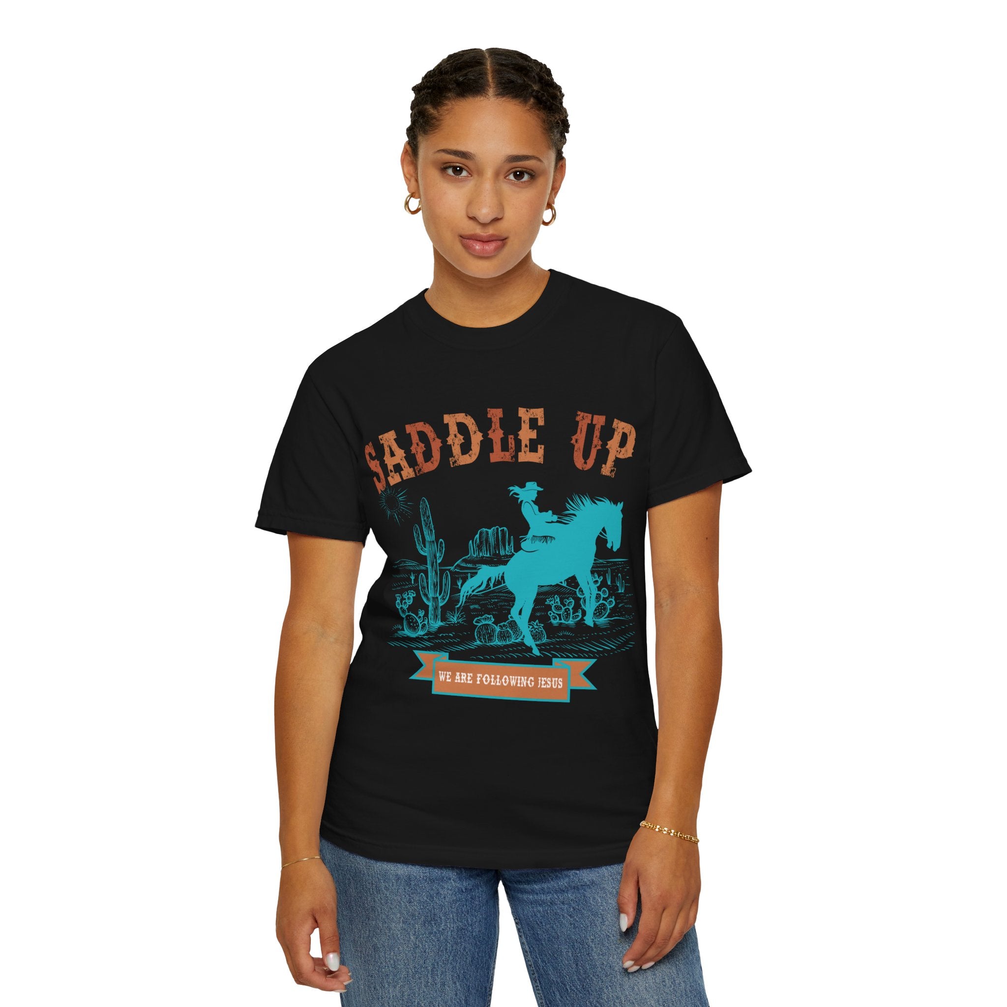 Saddle Up Cowboy Graphic T-Shirt — 'Saddle Up' Western Rodeo Tee
