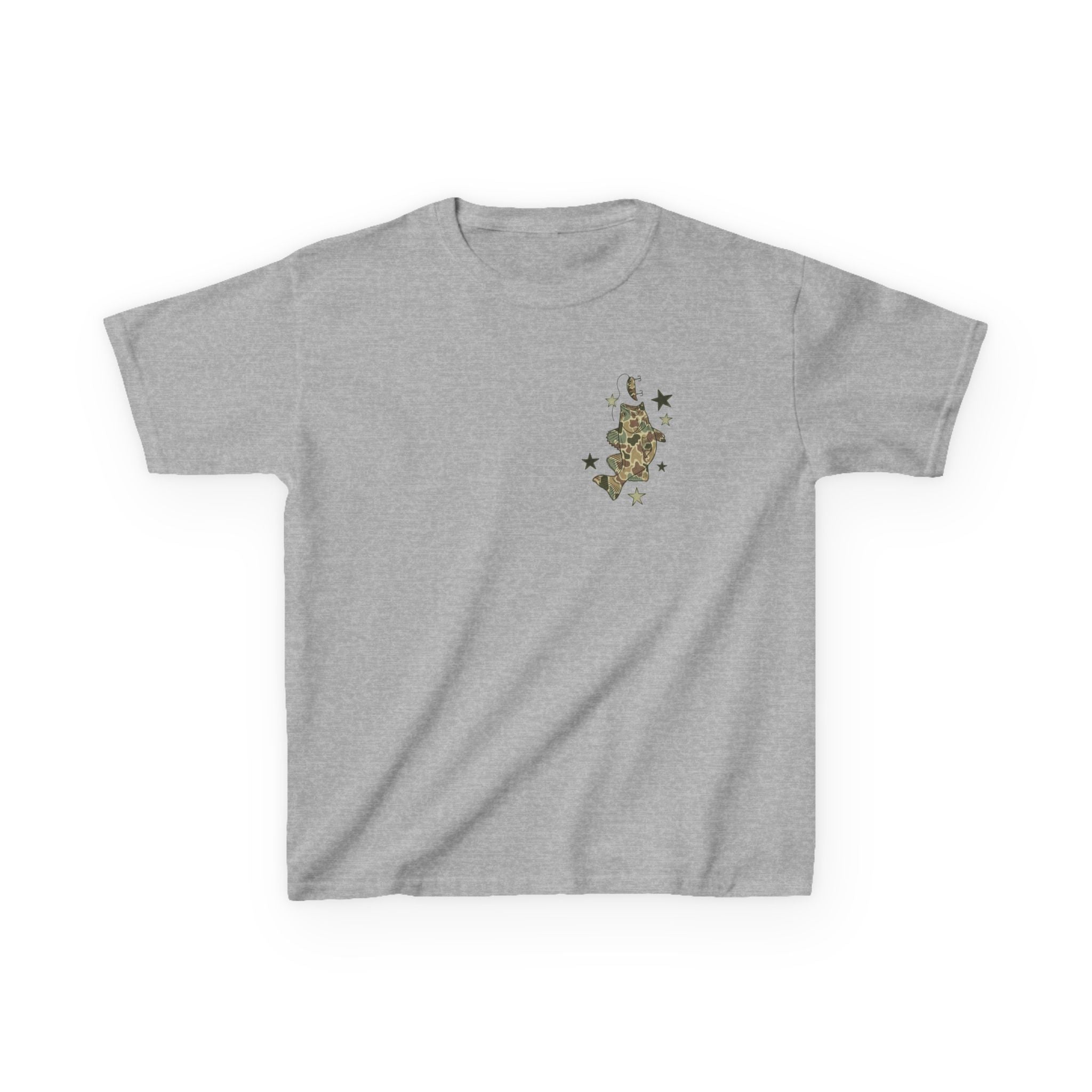 Kids Tee — "Catch Ya Later" Camo Shark Graphic