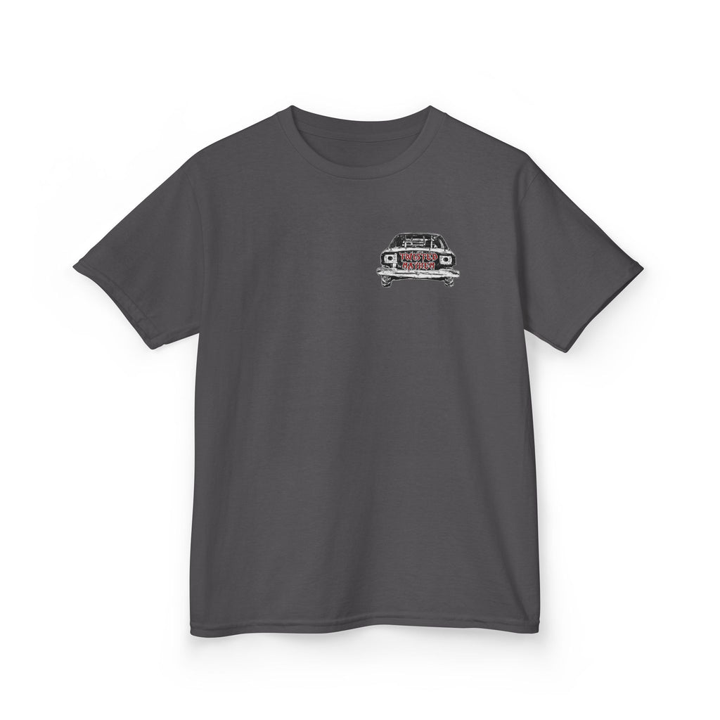 Kids T‑Shirt - 'Twisted Mayhem' Vintage Car Graphic Tee
