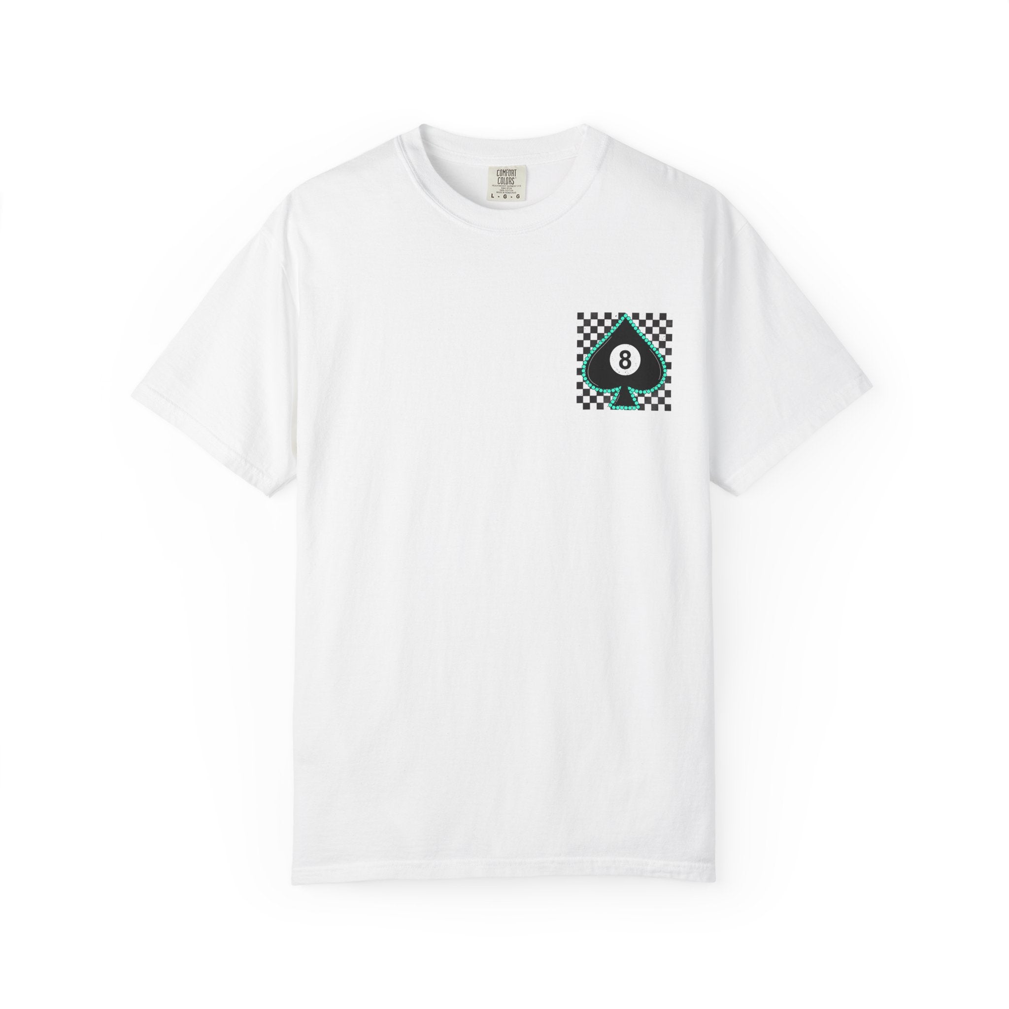 8-Ball Spade Checkerboard T-Shirt