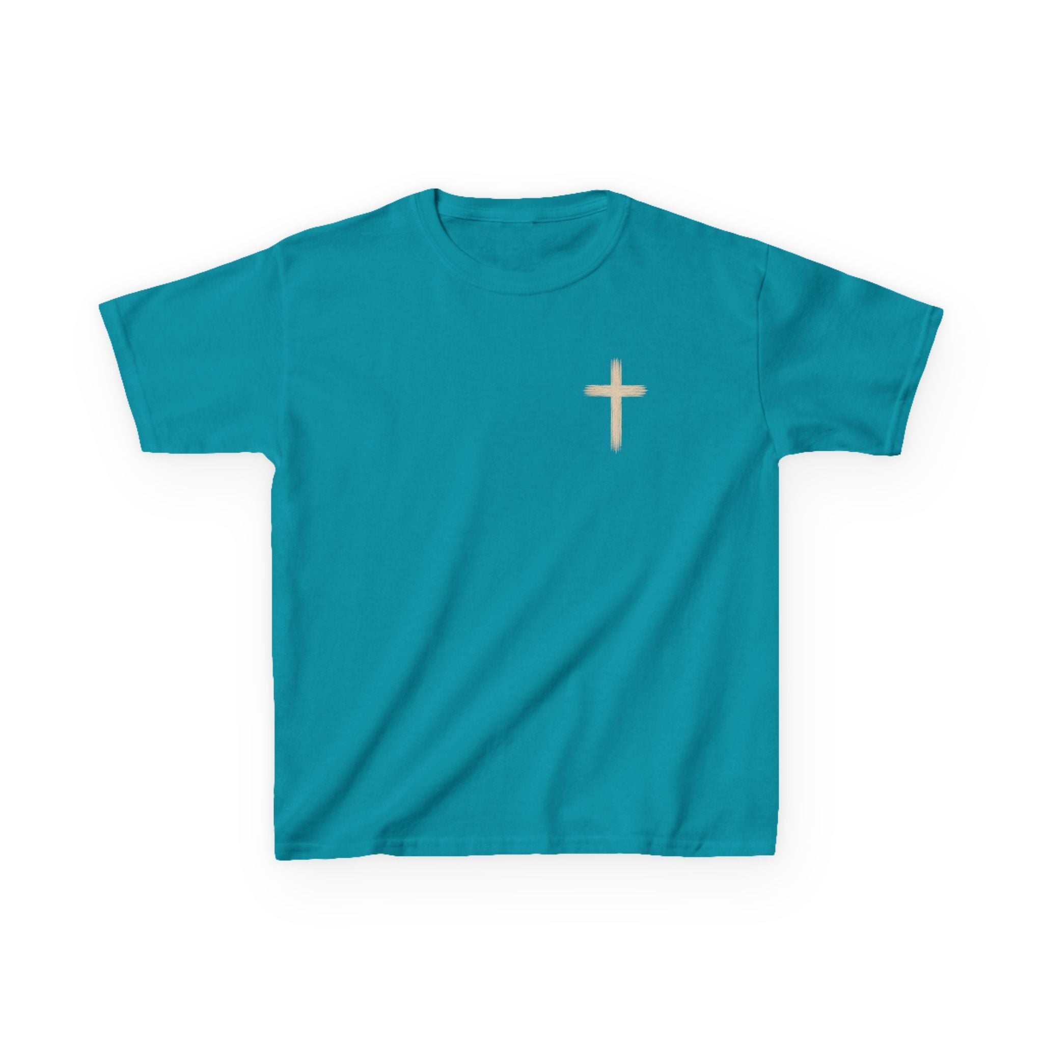 Kids T-Shirt — John 3:16 Cross Design Christian Youth Tee