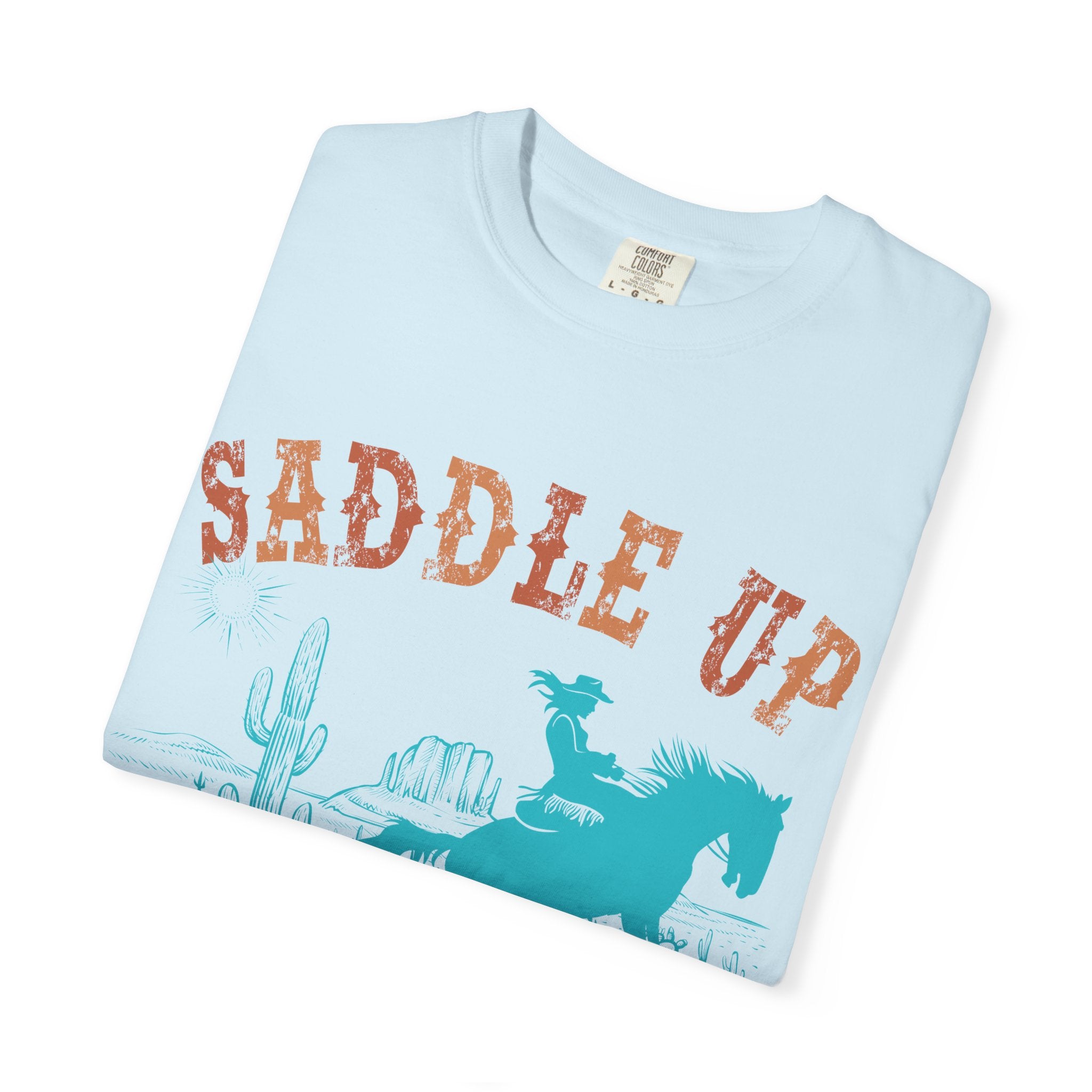 Saddle Up Cowboy Graphic T-Shirt — 'Saddle Up' Western Rodeo Tee