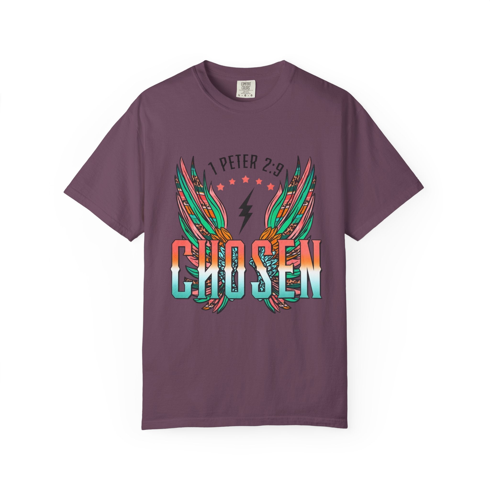 Chosen Wings T‑Shirt — 1 Peter 2:9 Inspirational Christian Tee