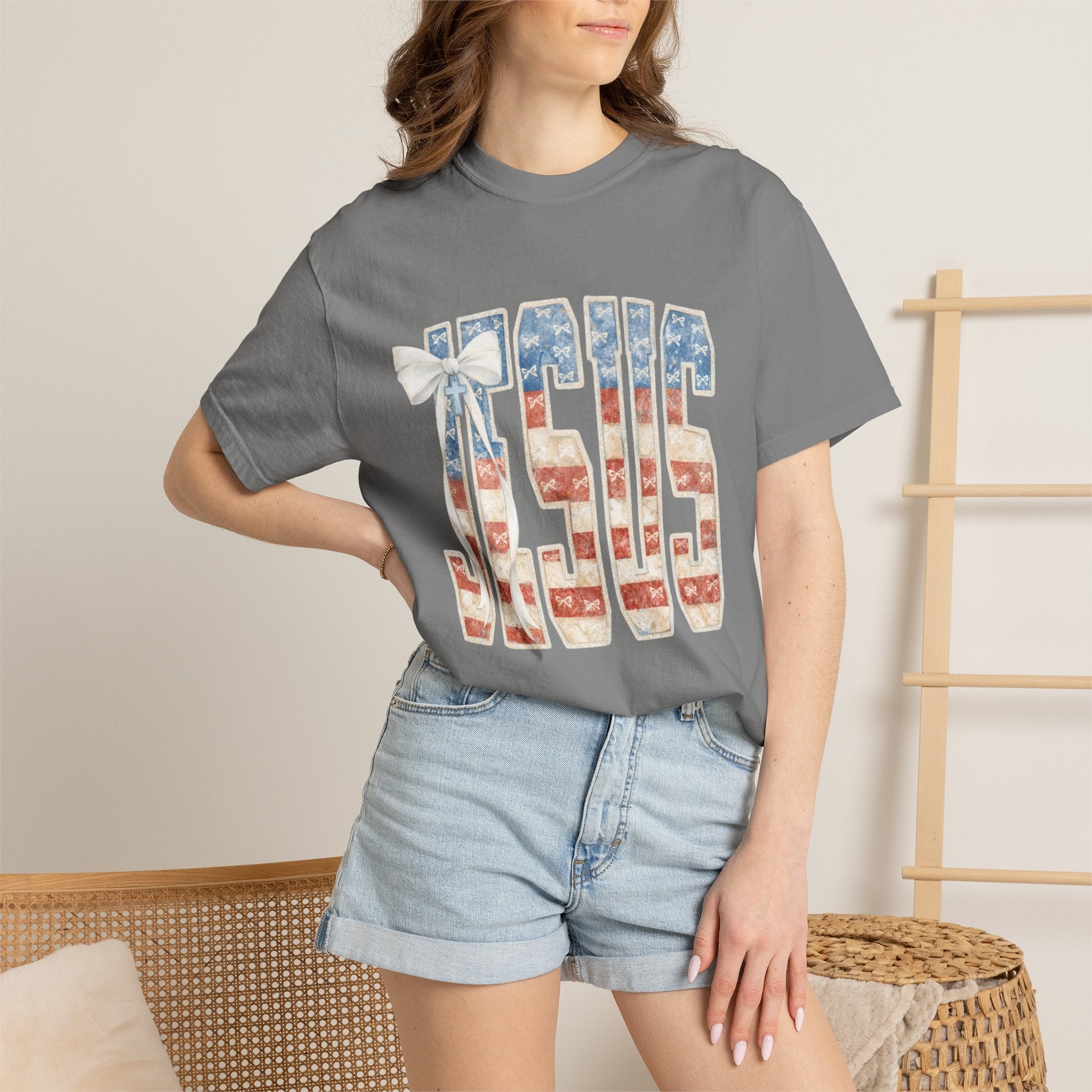 Jesus American Flag T-Shirt — Patriotic Christian Tee