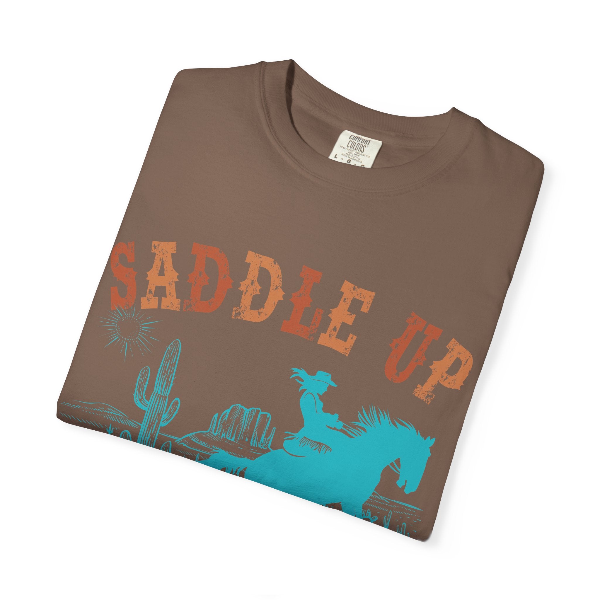 Saddle Up Cowboy Graphic T-Shirt — 'Saddle Up' Western Rodeo Tee