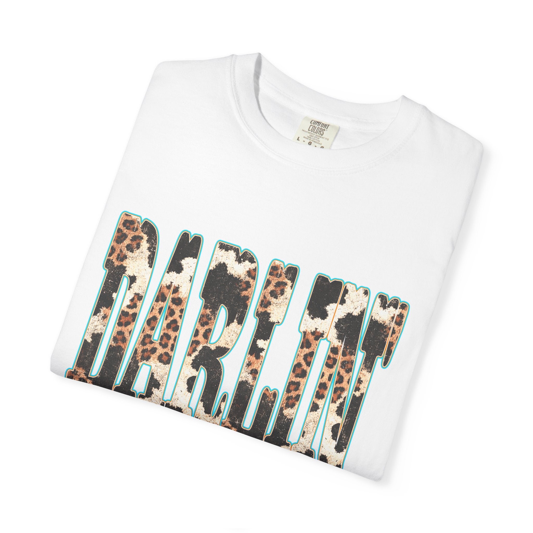 Darlin' Leopard Print T-Shirt — Women's Southern Cowgirl Graphic Tee