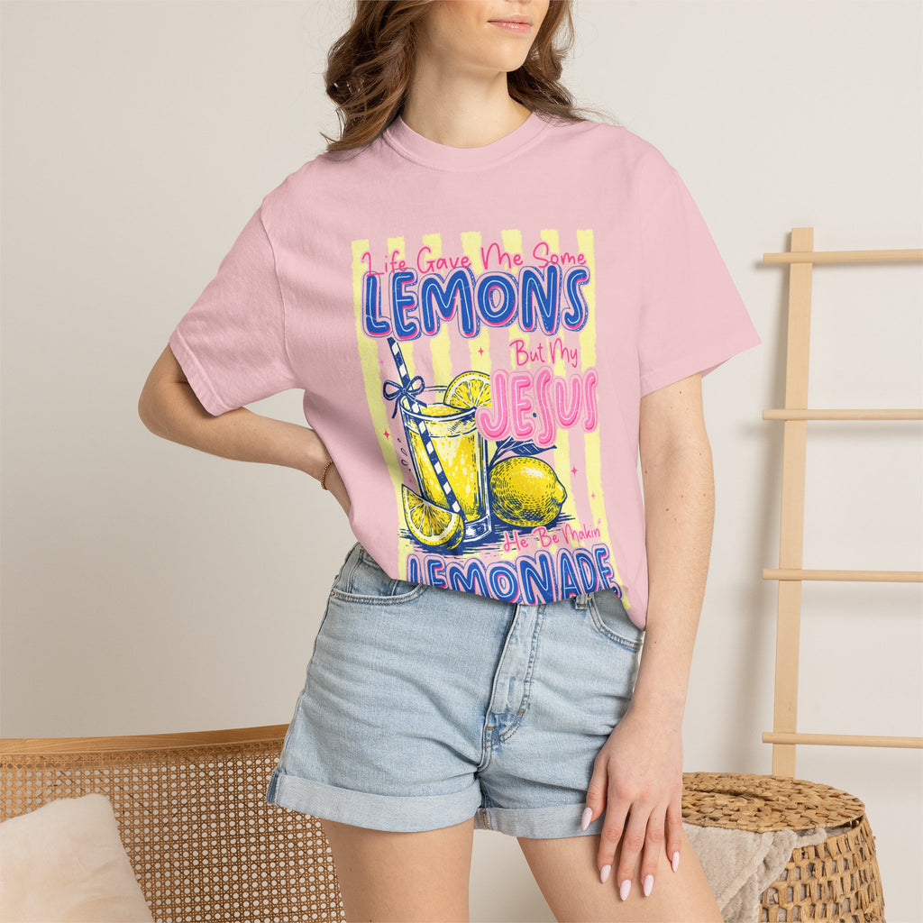 Lemons Into Lemonade Christian T‑Shirt — "When Life Gives You Lemons, Trust Jesus"