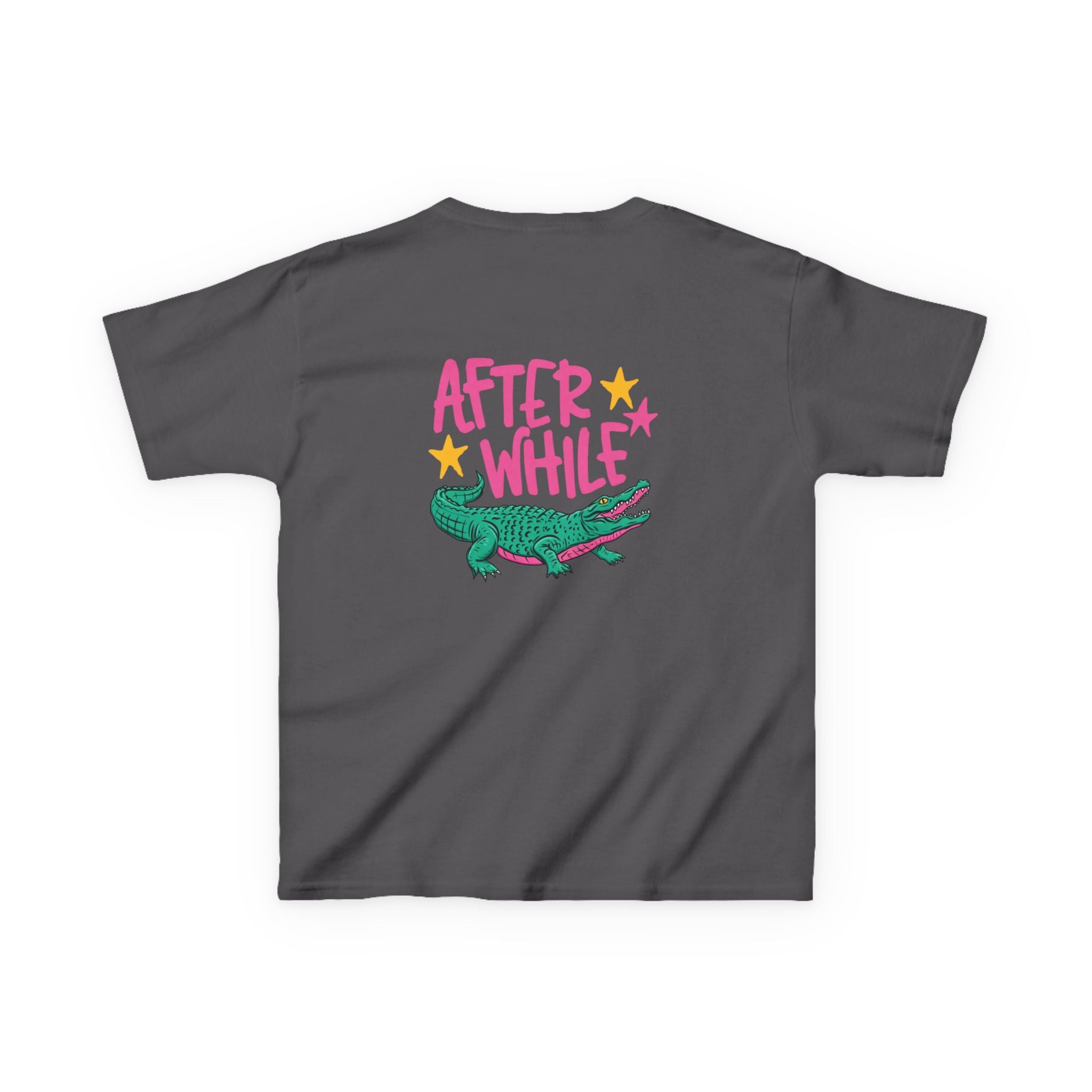 Kids Tee — Cute Crocodile Graphic “Later / After While” Youth T‑Shirt