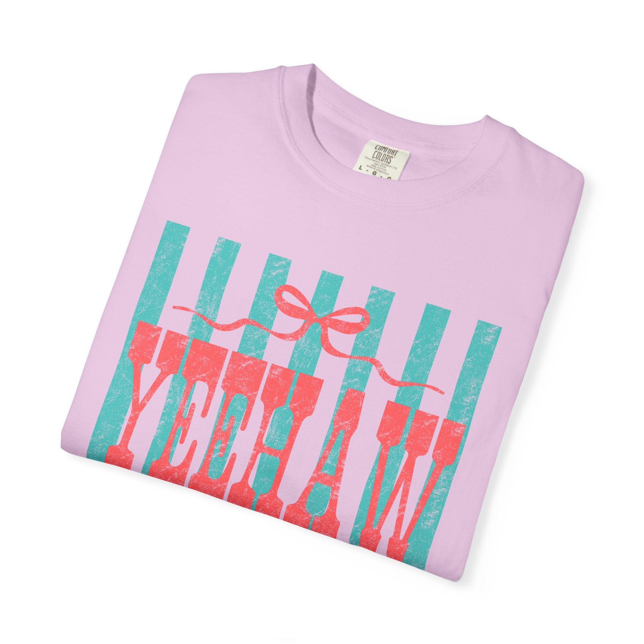 Yeehaw & Amen Graphic T-Shirt — Western Stripes Cowboy Faith Tee