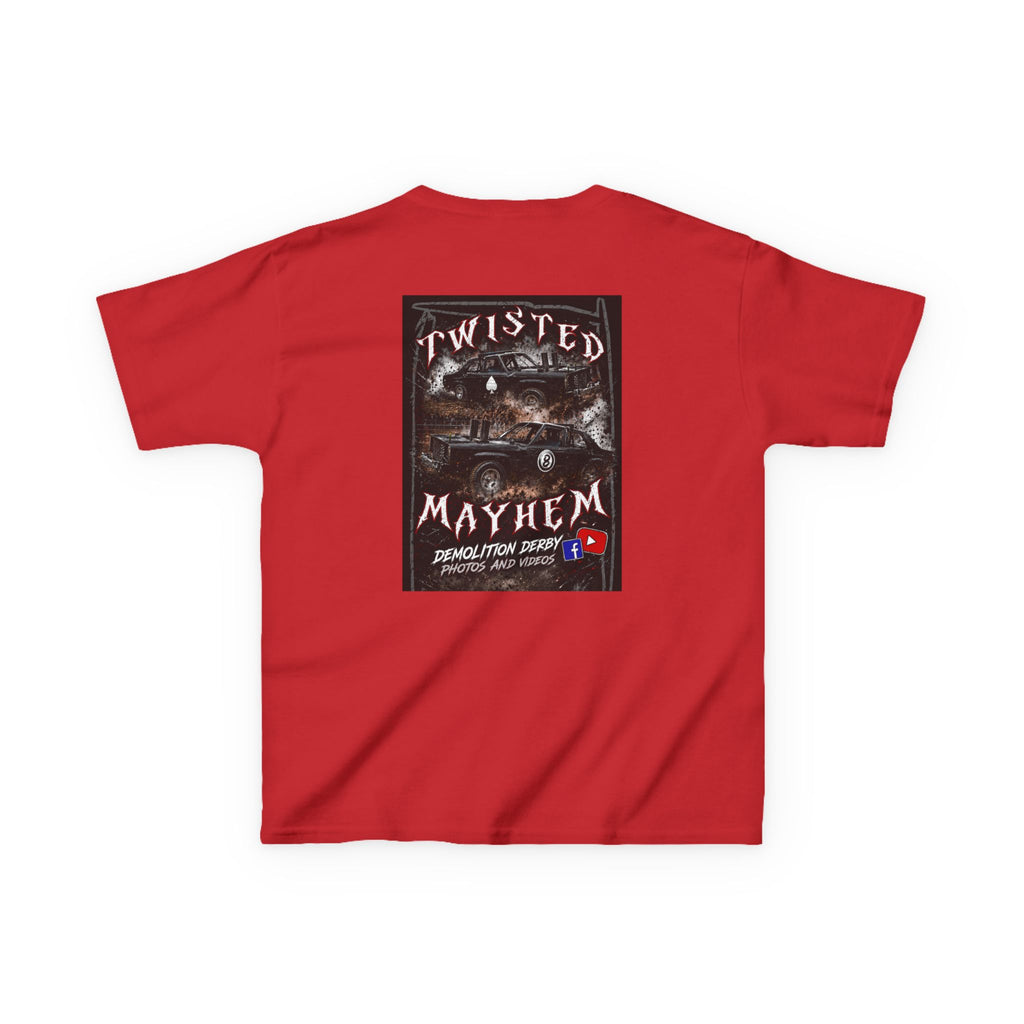 Kids T‑Shirt - 'Twisted Mayhem' Vintage Car Graphic Tee