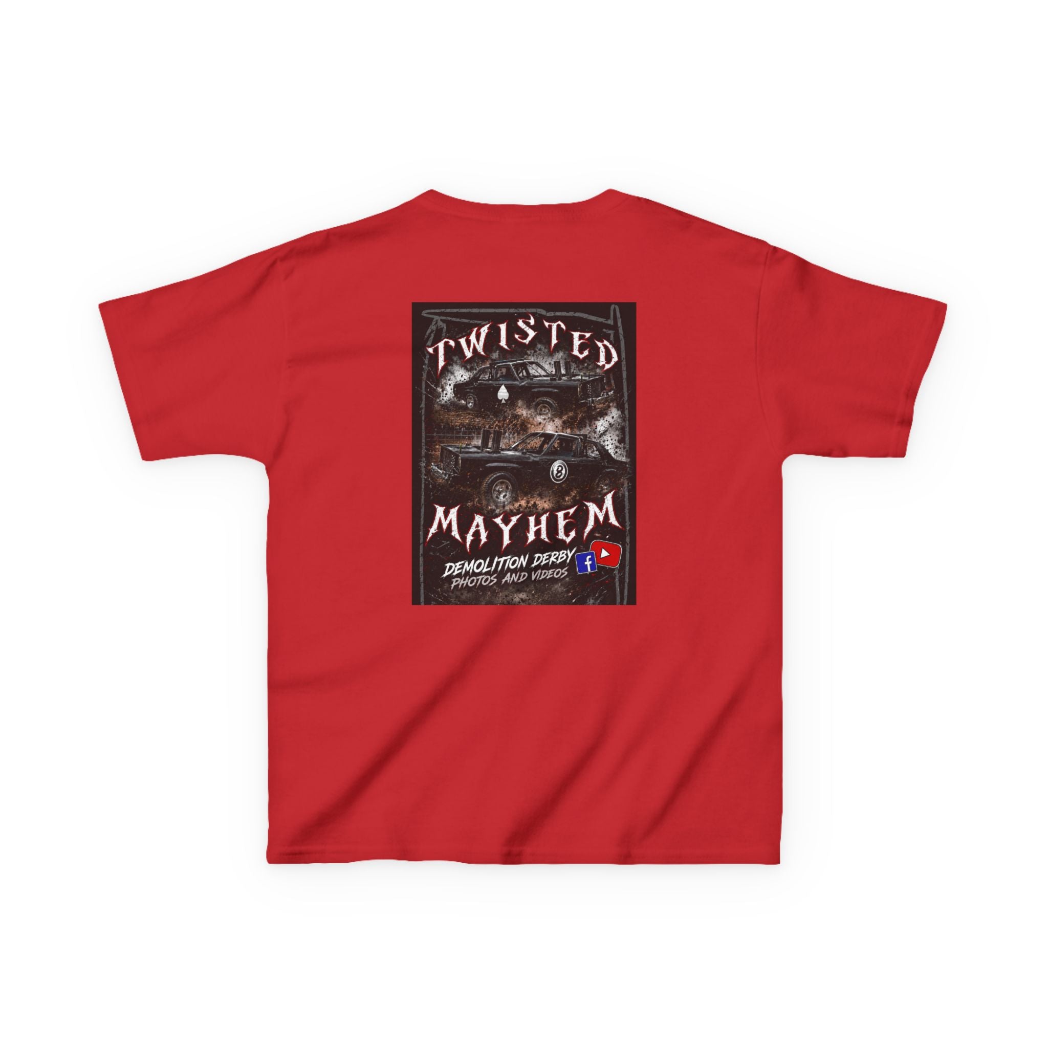 Kids T‑Shirt - 'Twisted Mayhem' Vintage Car Graphic Tee