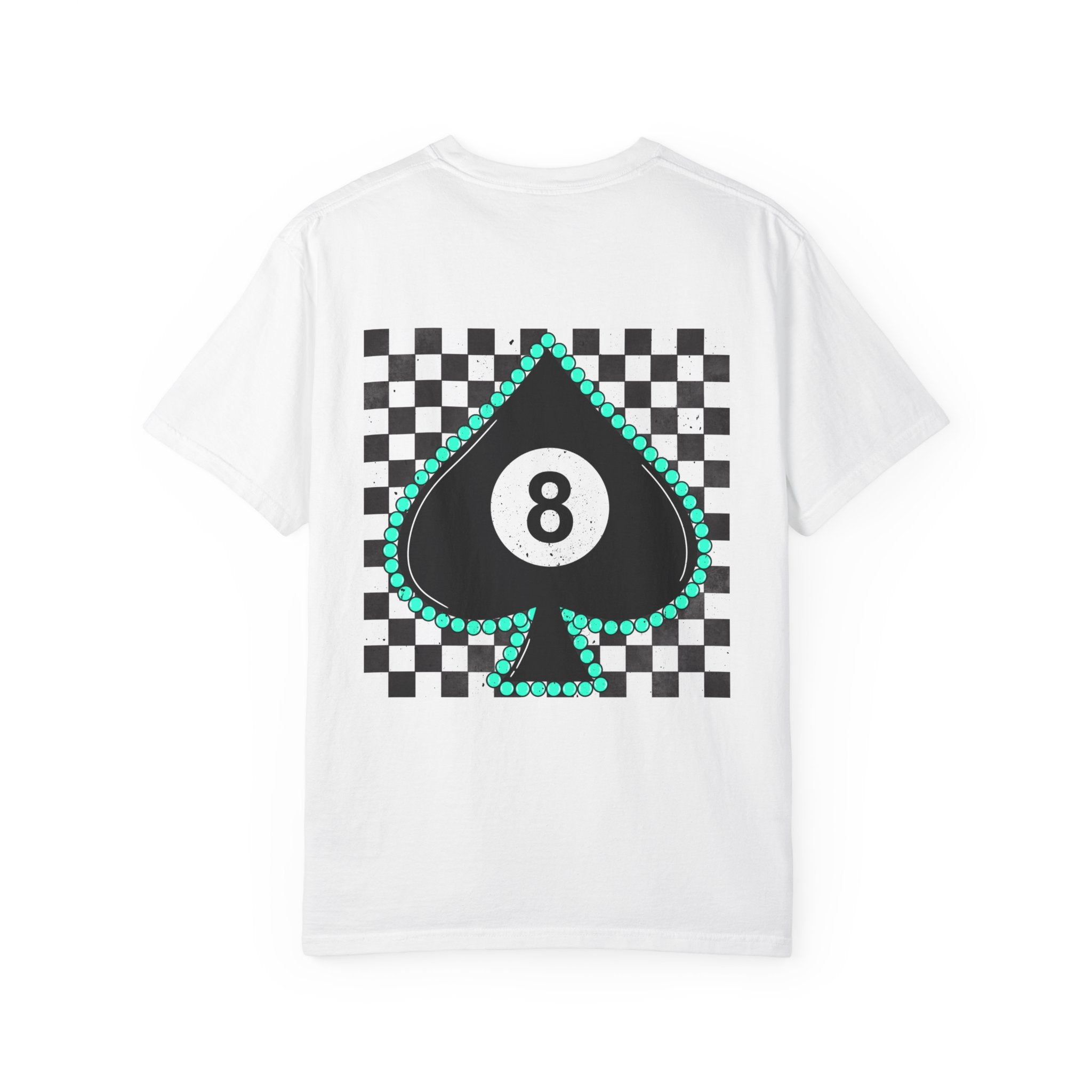 8-Ball Spade Checkerboard T-Shirt